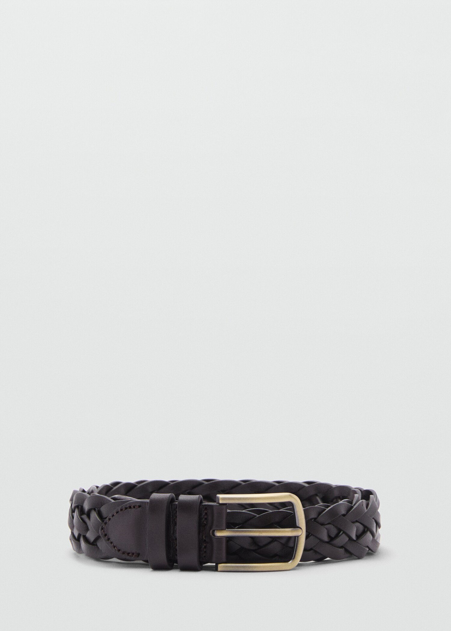 100% braided leather belt