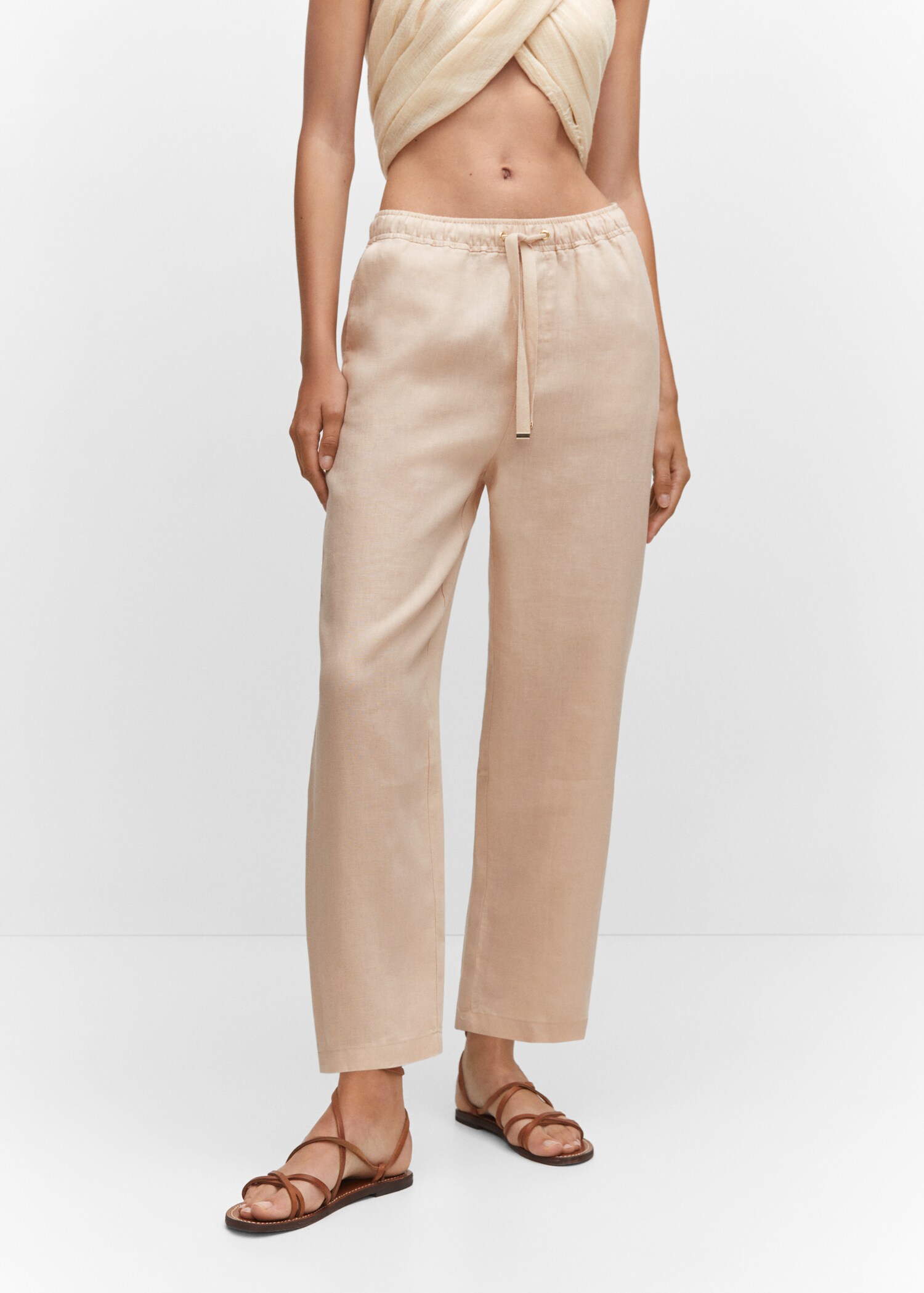 100% linen pants