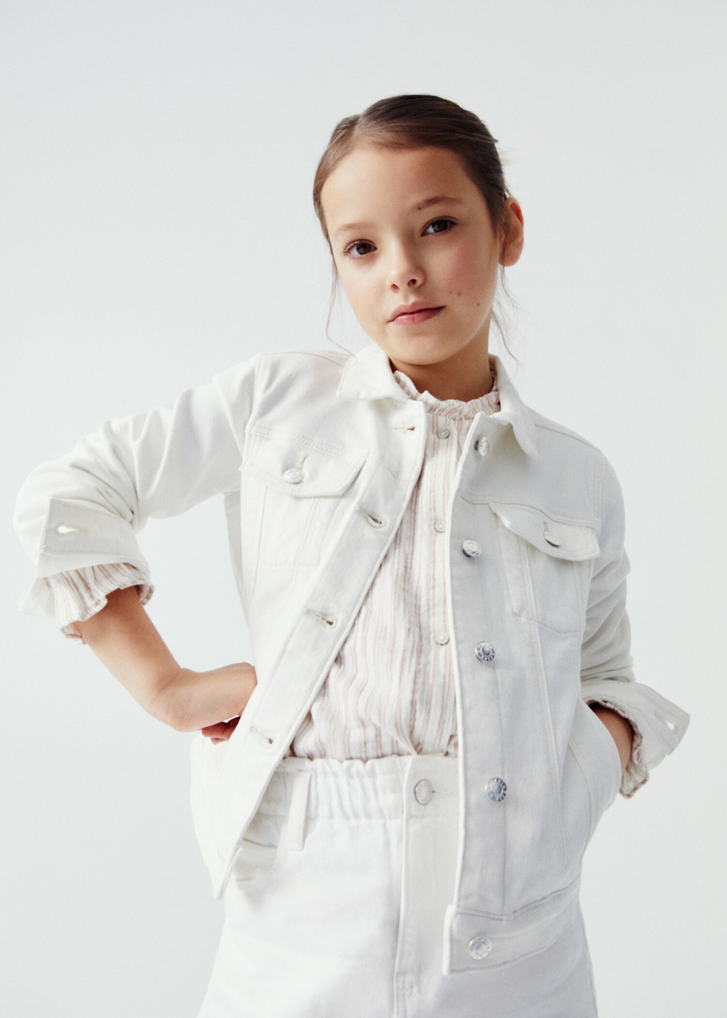 Pocketed denim jacket