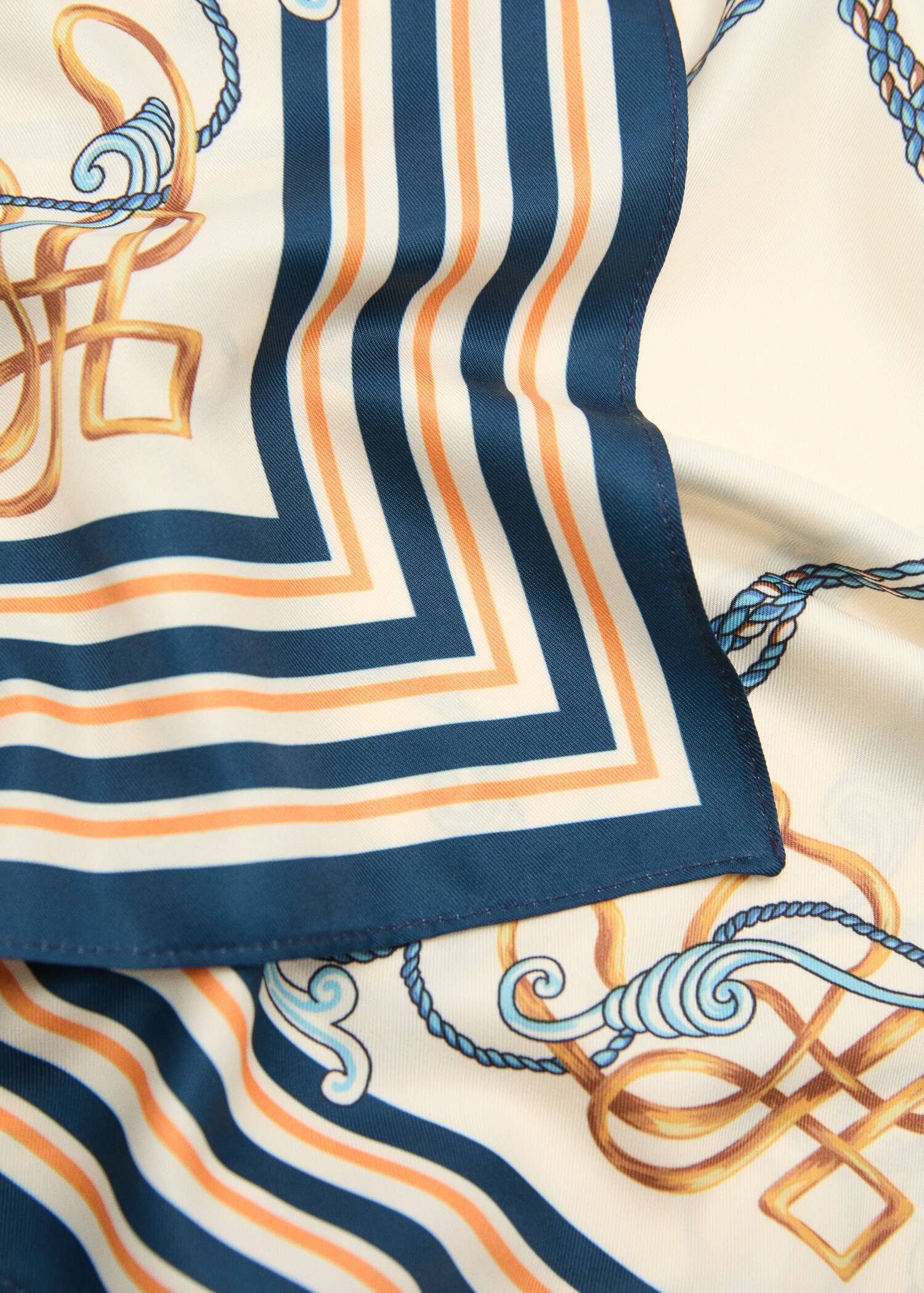Multicolour print scarf