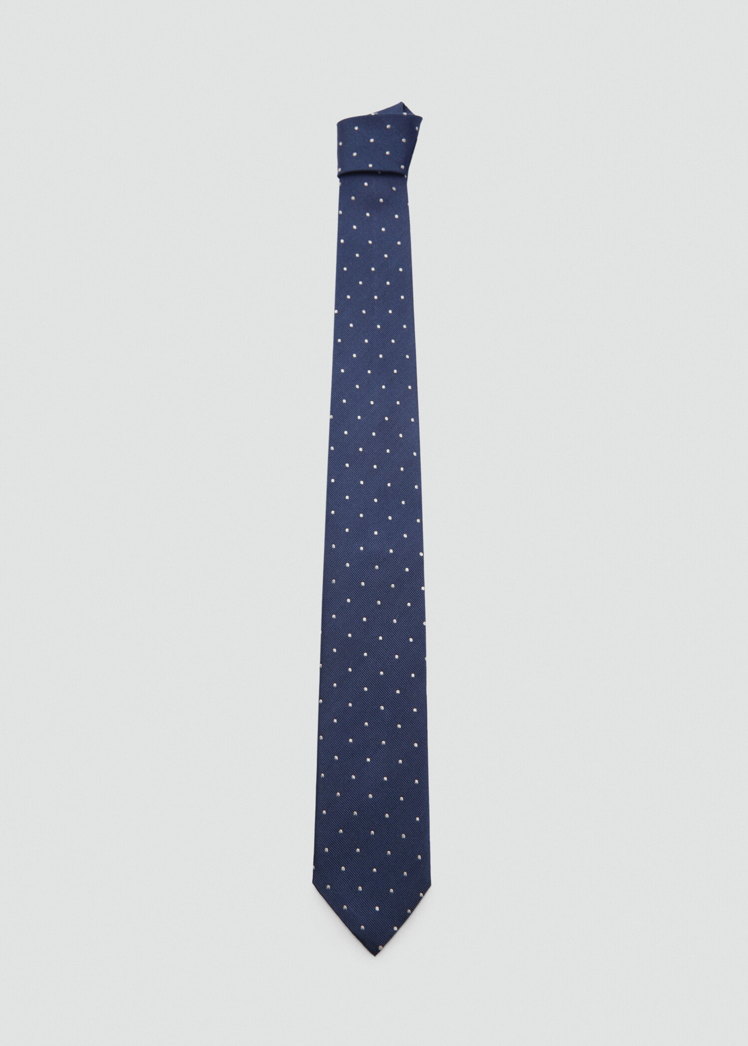 100% mulberry silk polka-dot tie