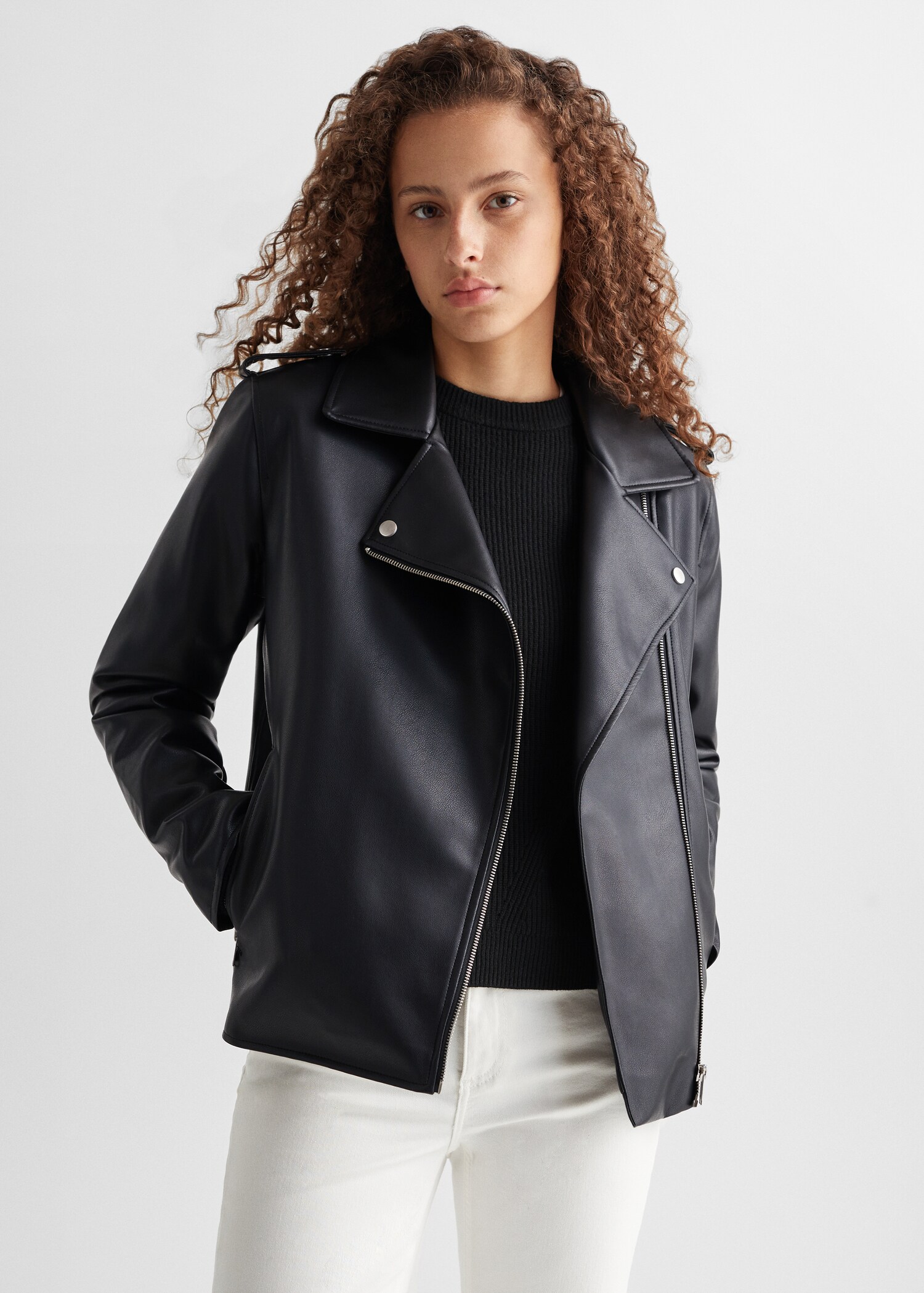 Leather-effect jacket