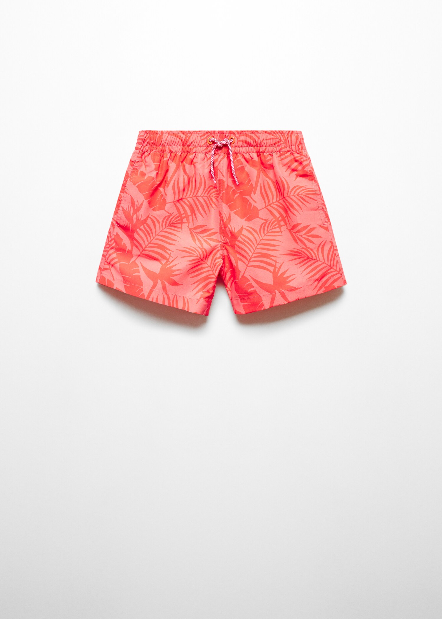 Leaf-print swimsuit