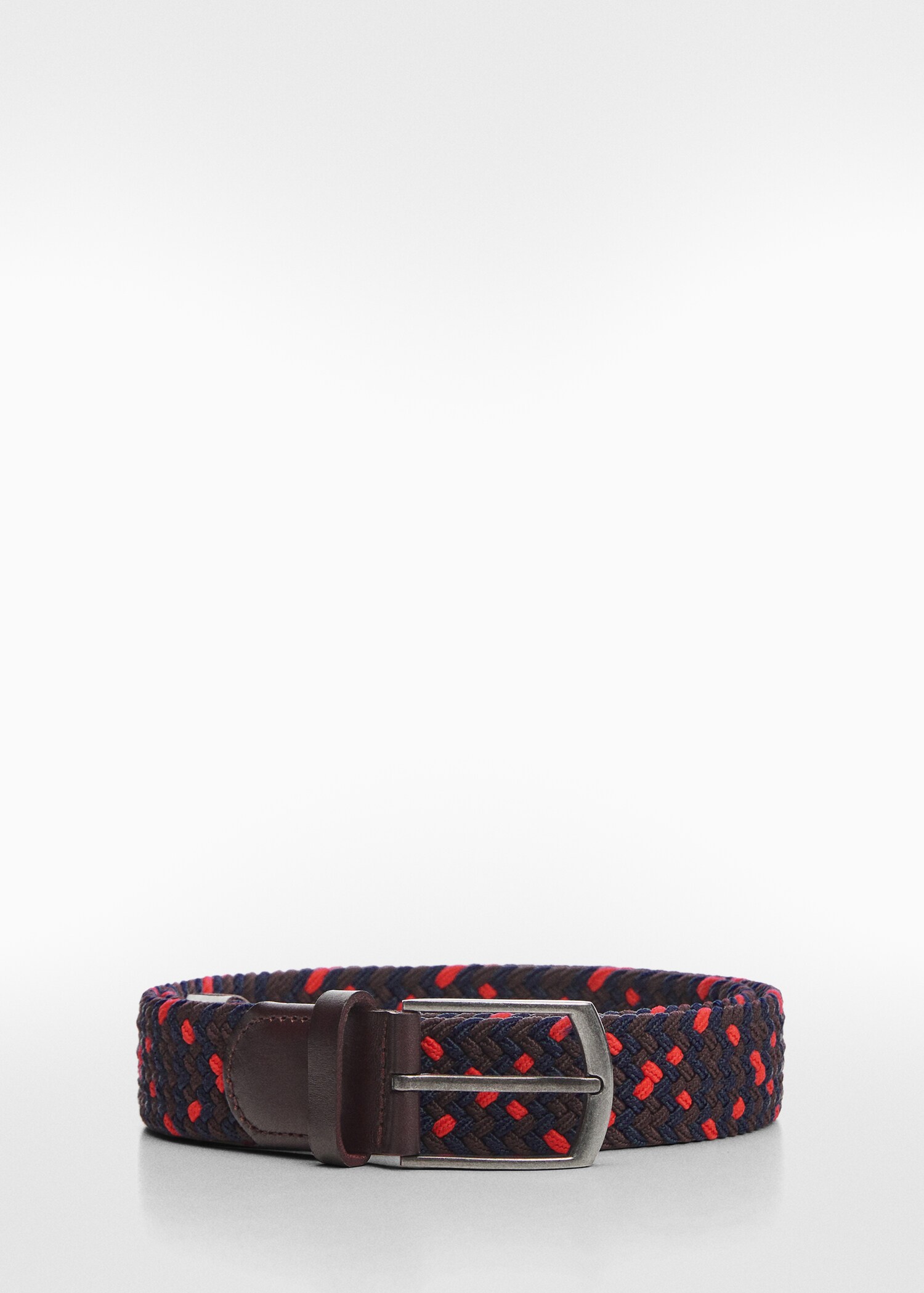 Braided elastic coloured belt