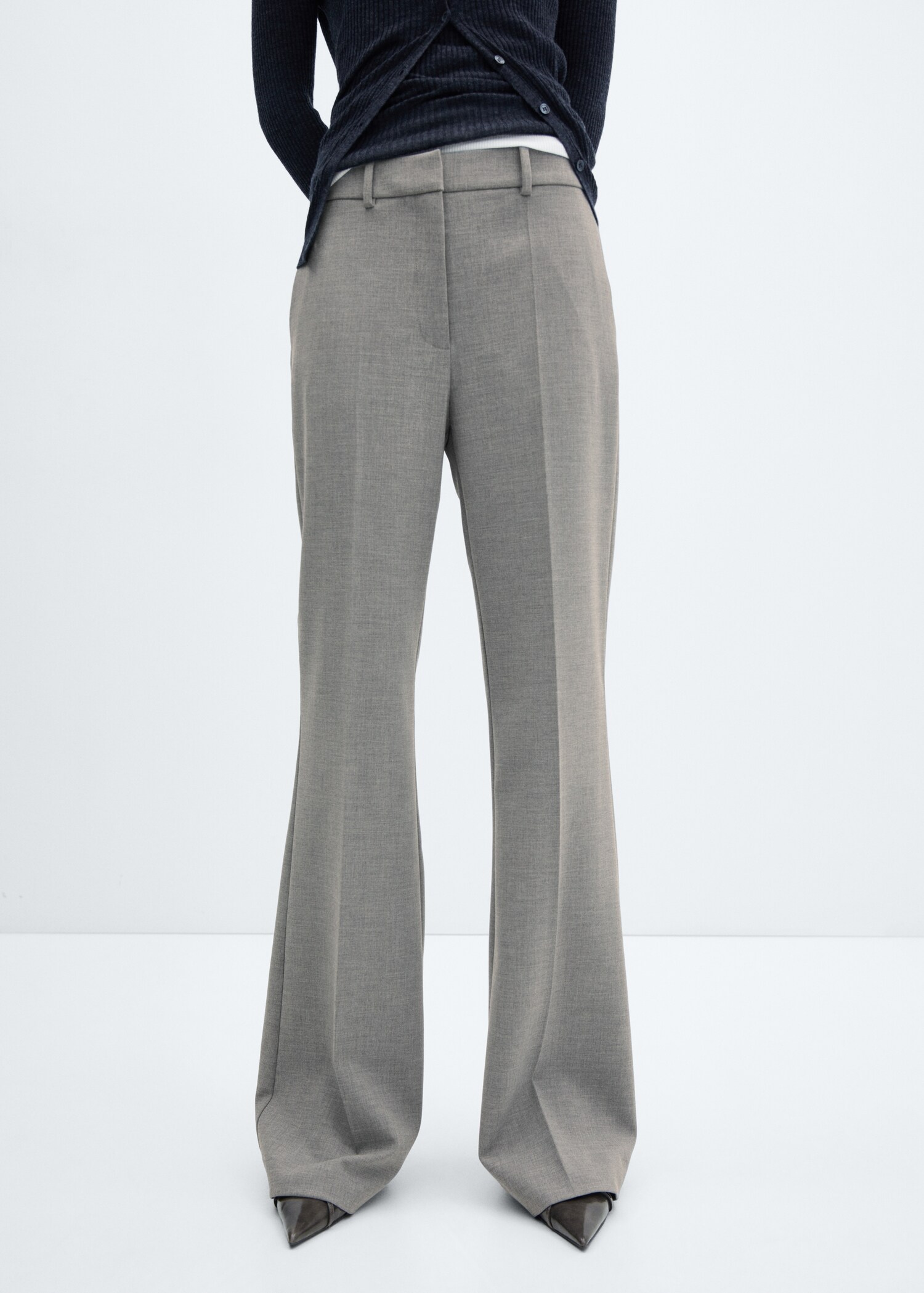 Wide leg marbled pants