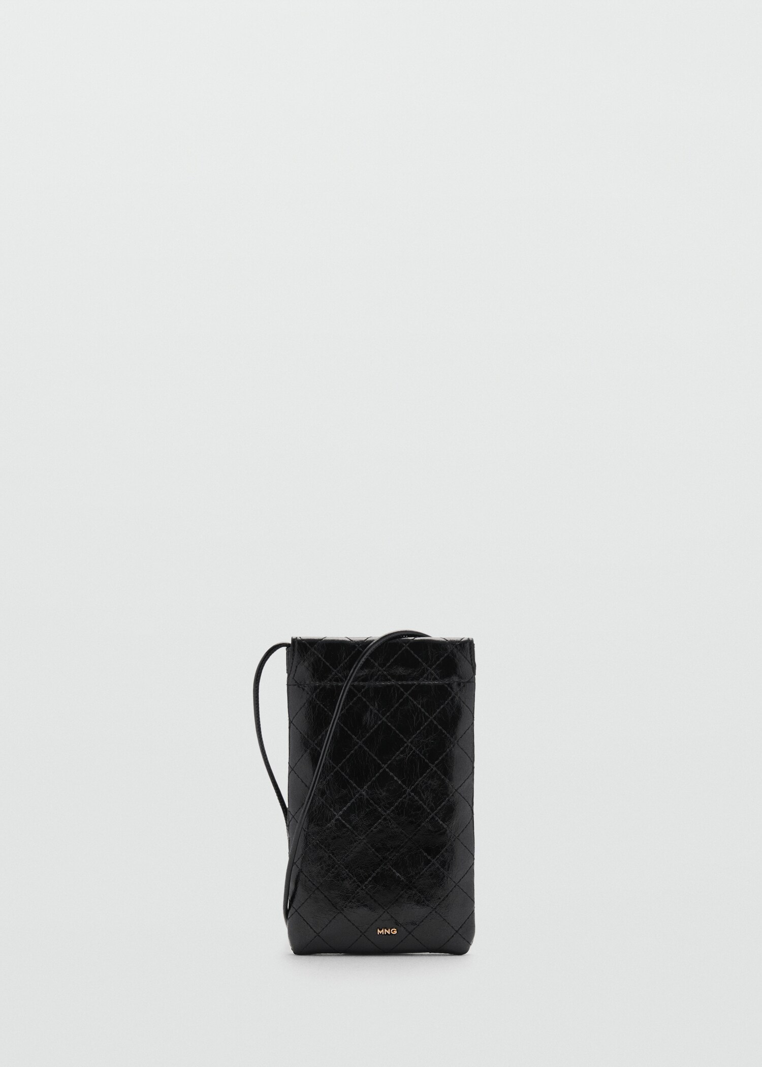 Mobile phone case with decorative stitching