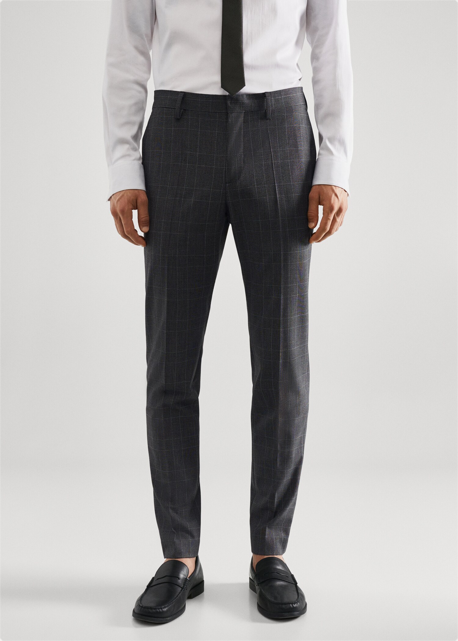 Super slim-fit Tailored check pants