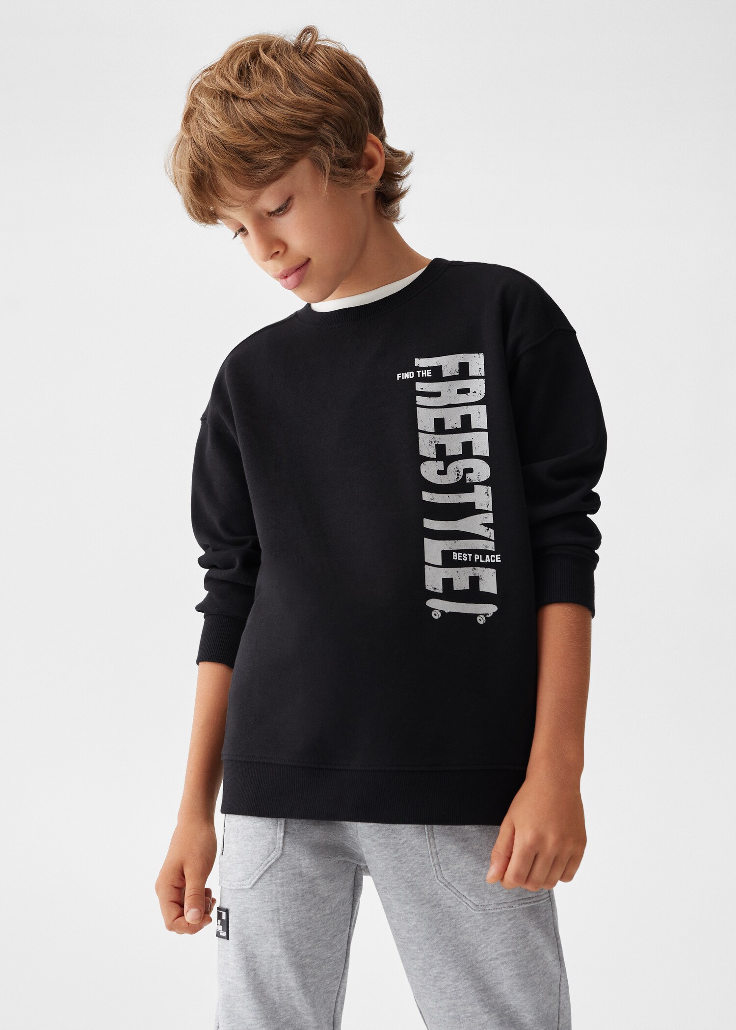 Message plush sweatshirt