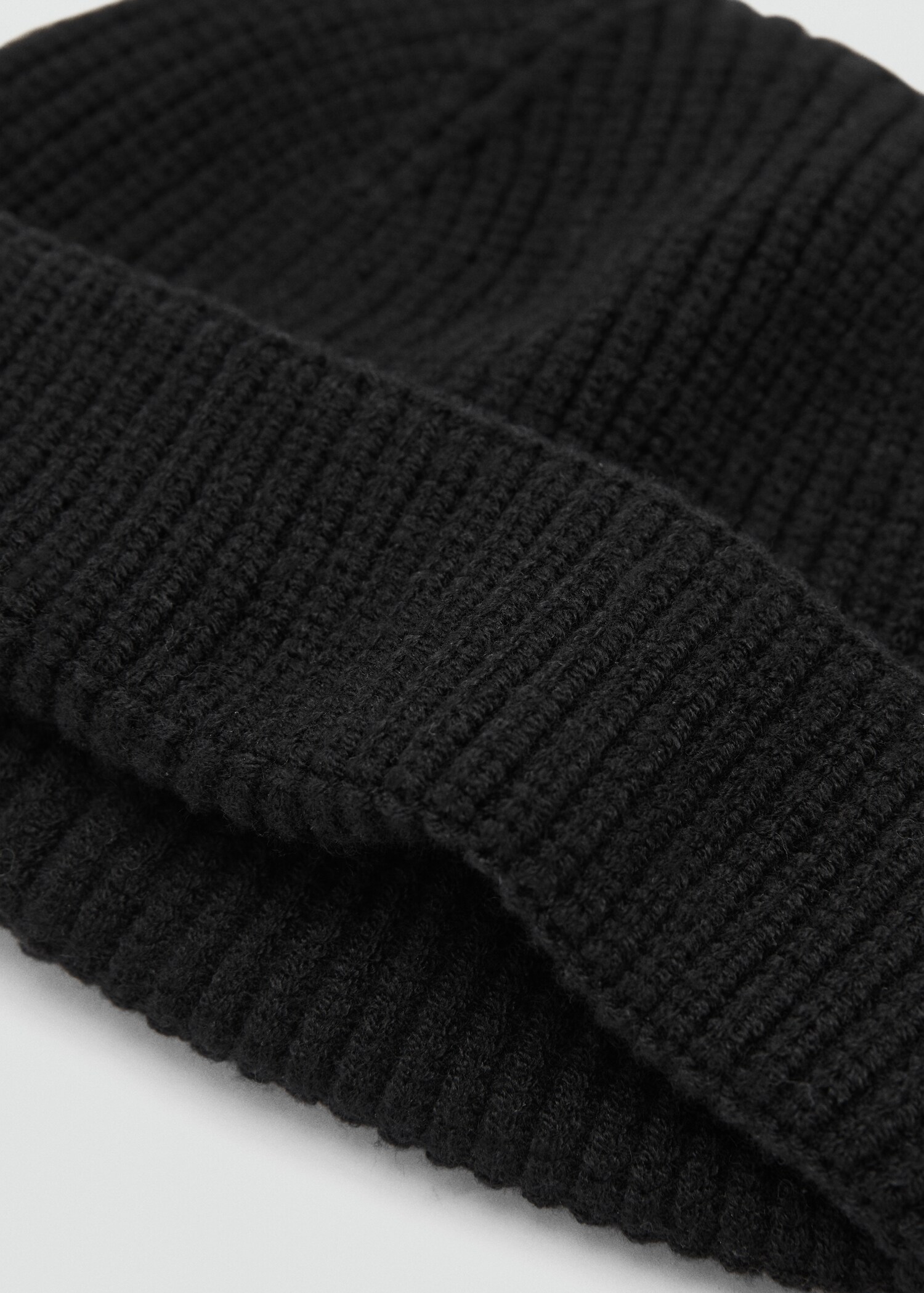 Rib-knit cap