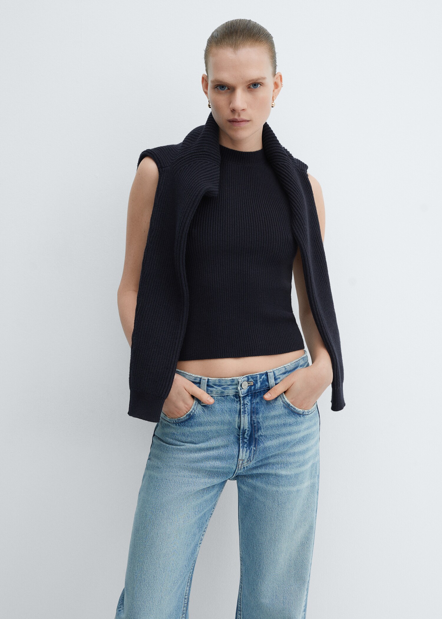 Ribbed knit top
