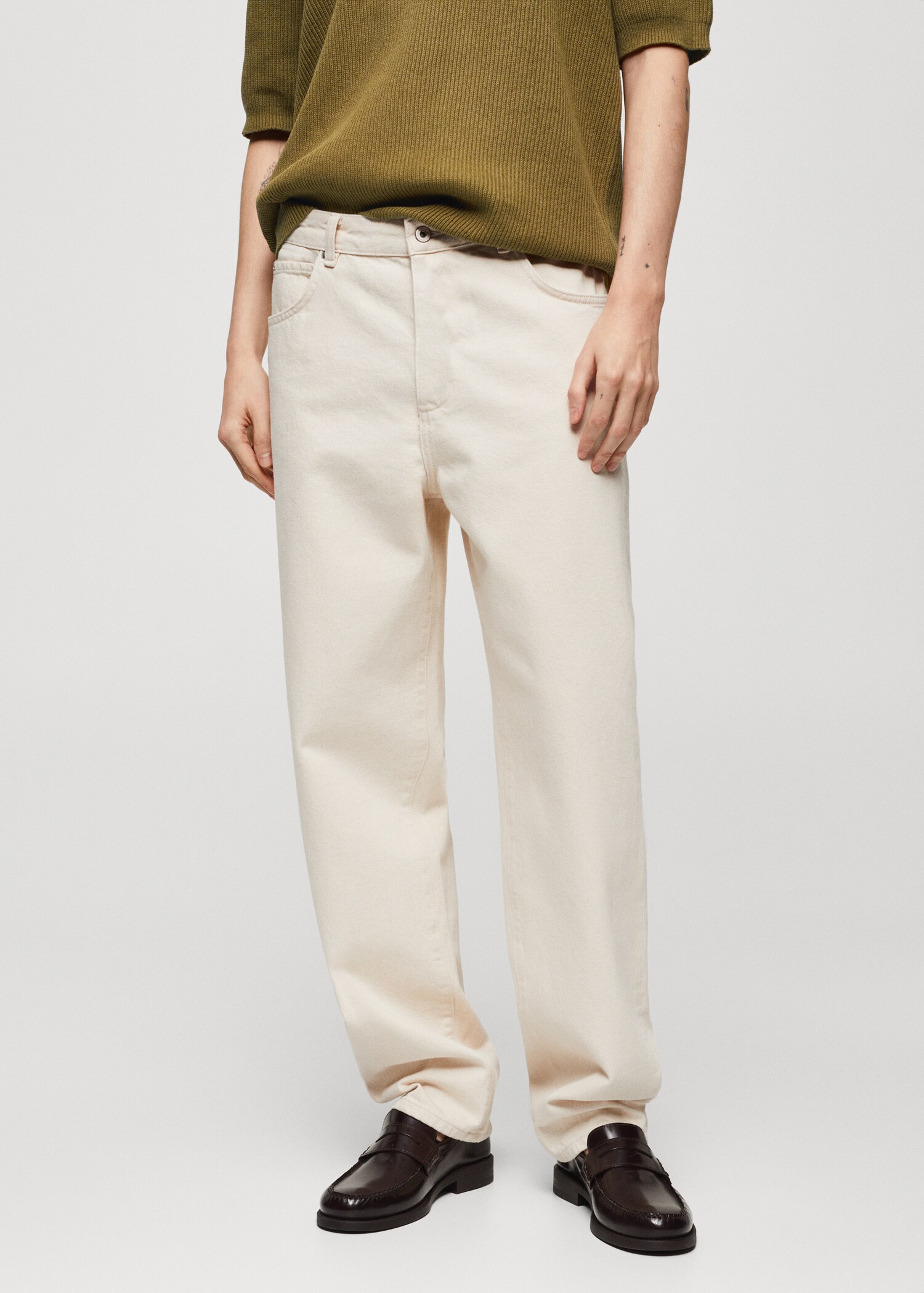 Relaxed-fit cotton jeans