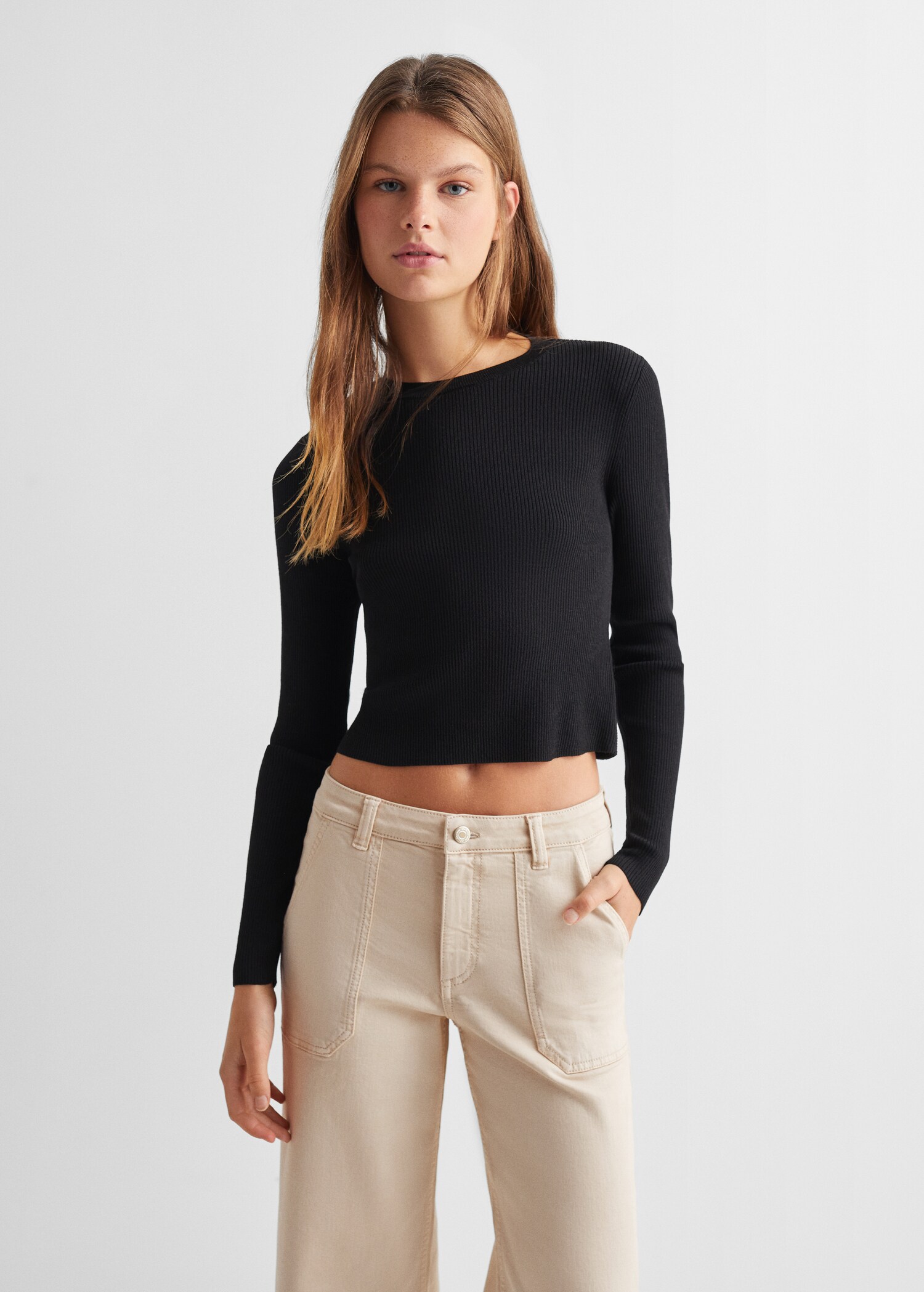 Culotte pants with pockets