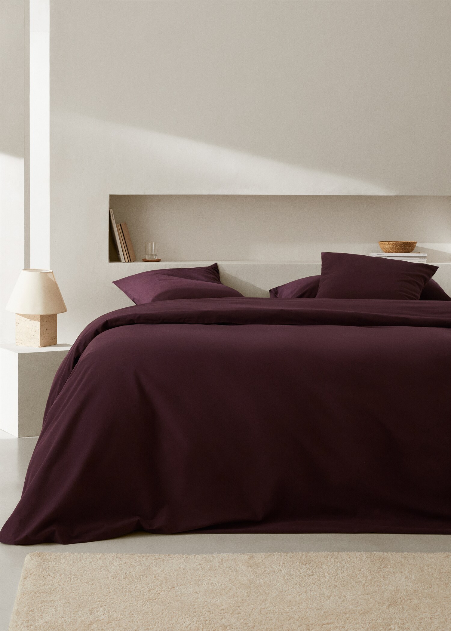 Check flannel duvet cover 150/160cm