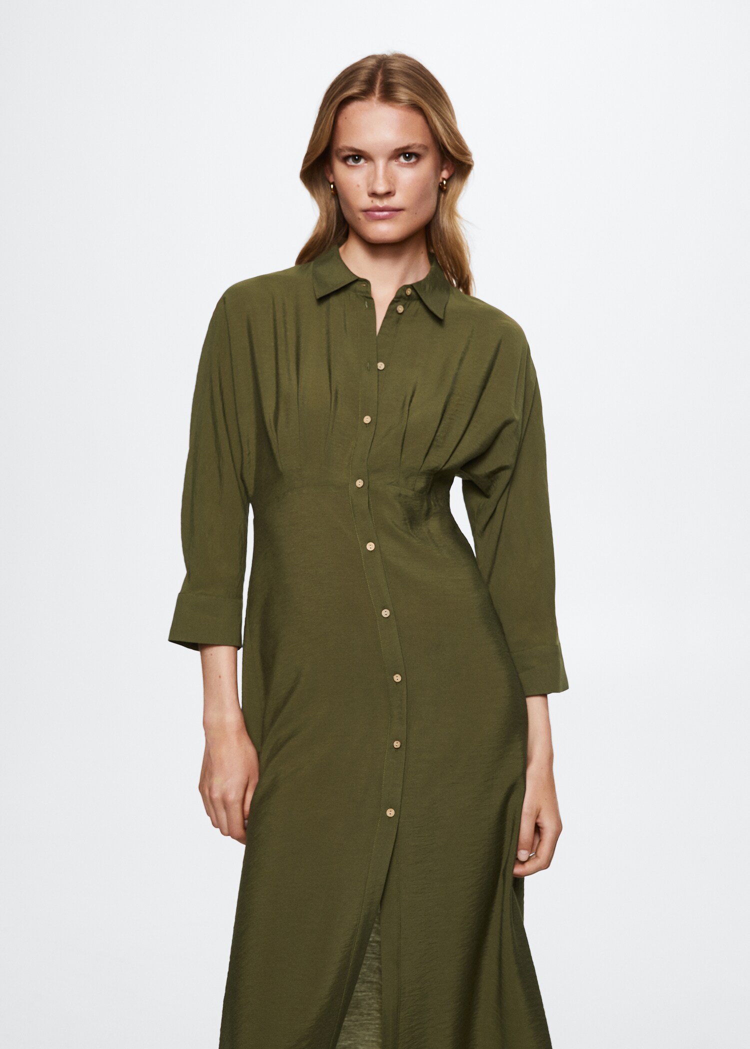 Midi shirt dress