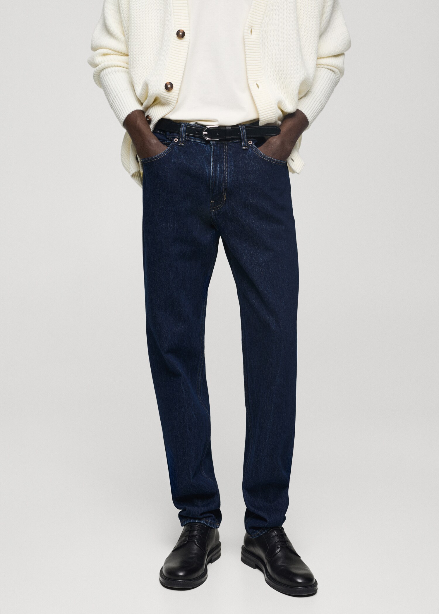 Regular fit dark wash Bob jeans