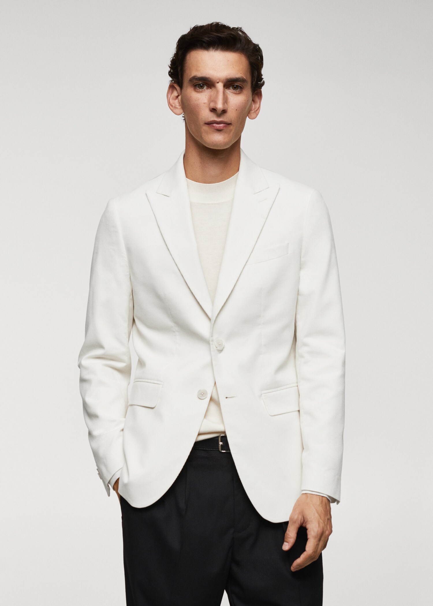 Slim fit corduroy blazer