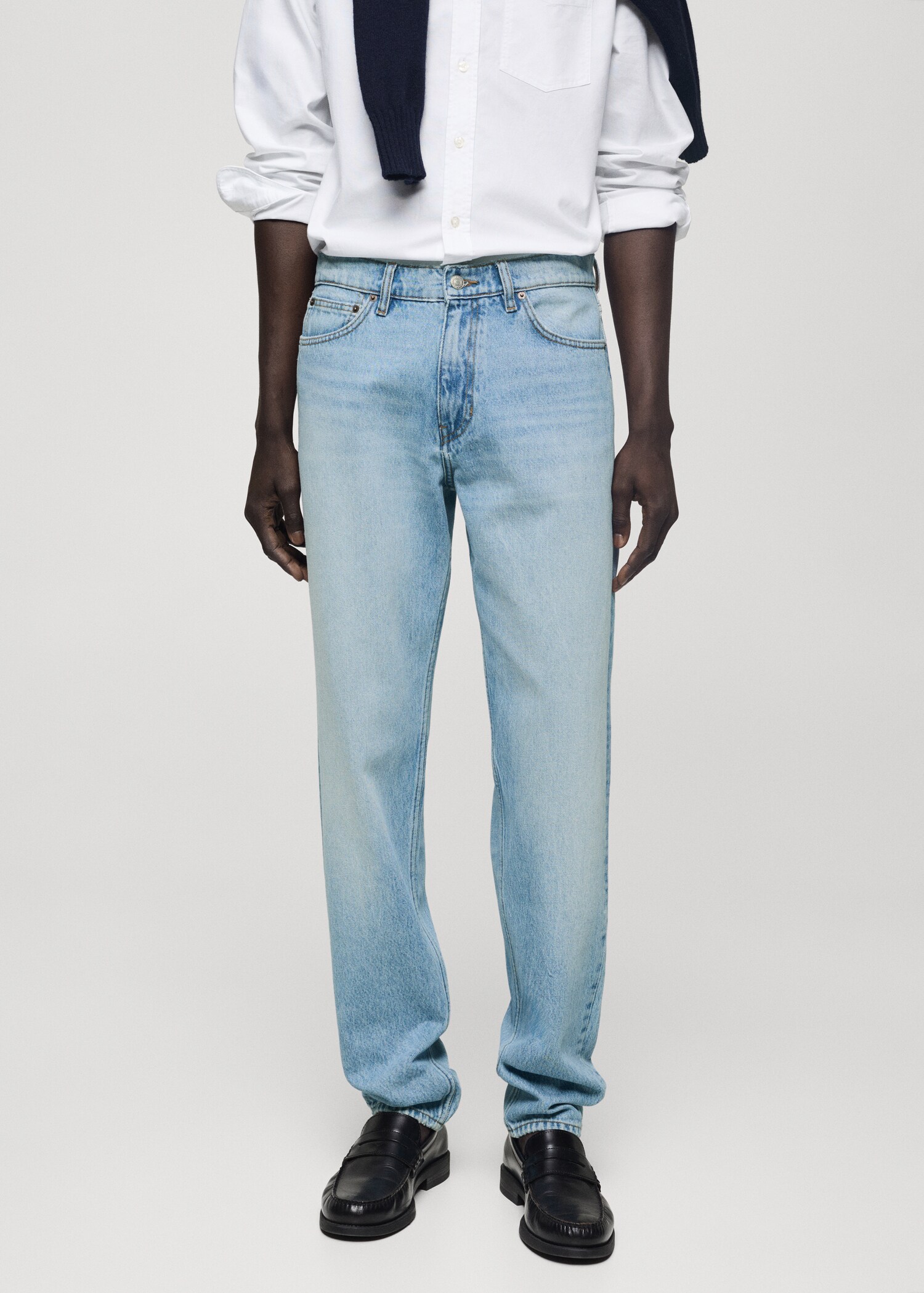 Bob regular-fit light-wash jeans