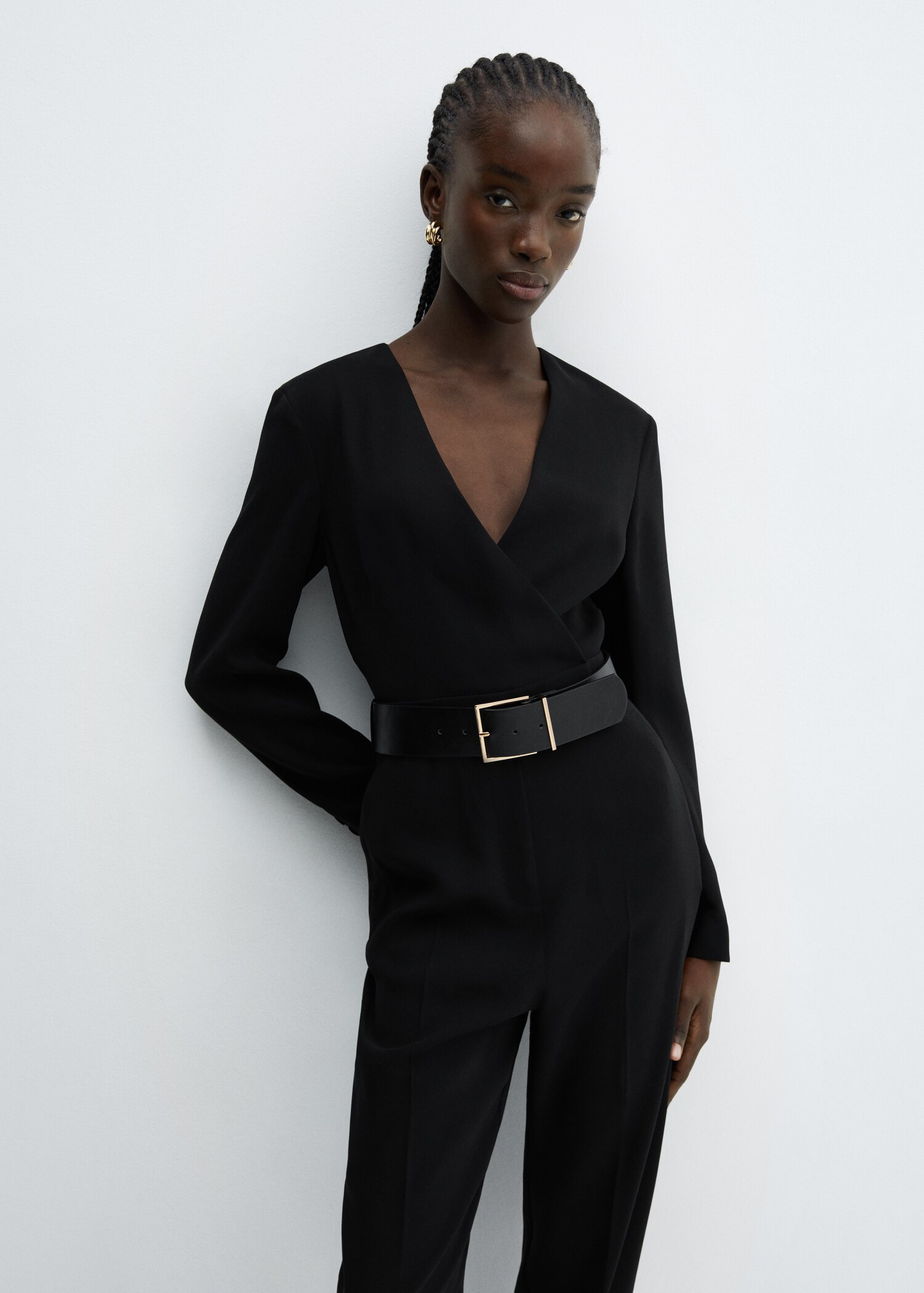 Belt wrap jumpsuit