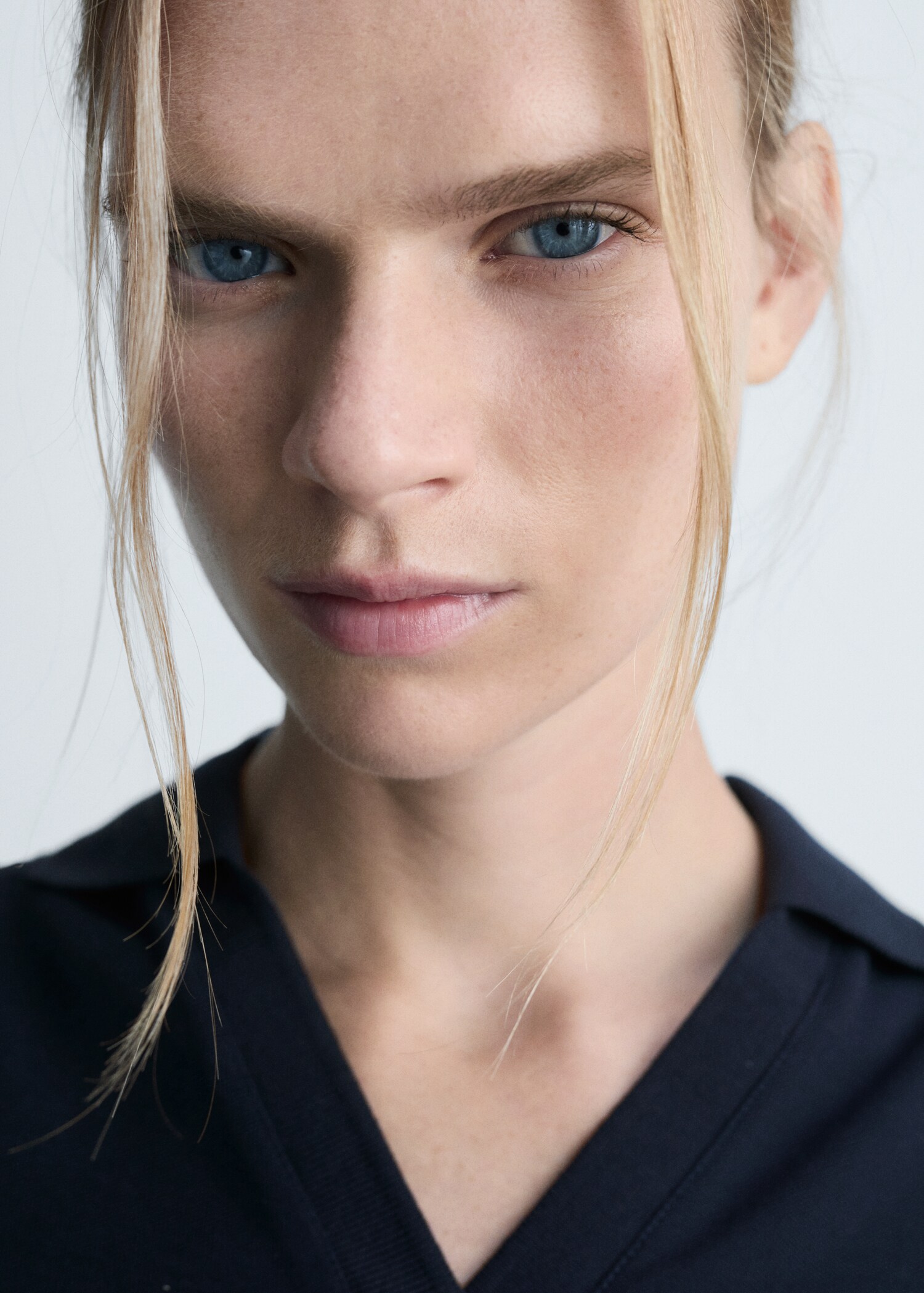 Cropped cotton polo shirt