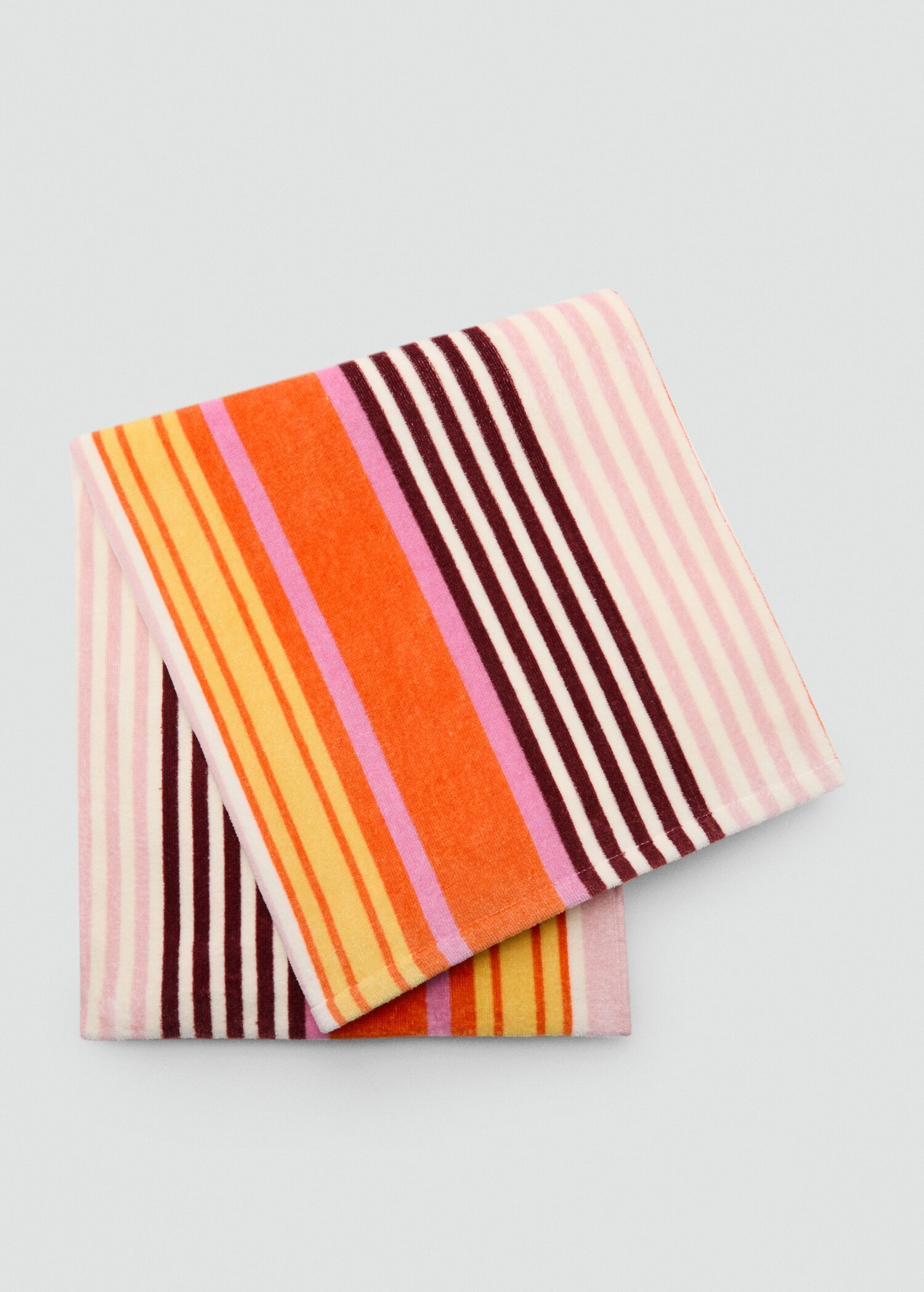 100% cotton striped beach towel