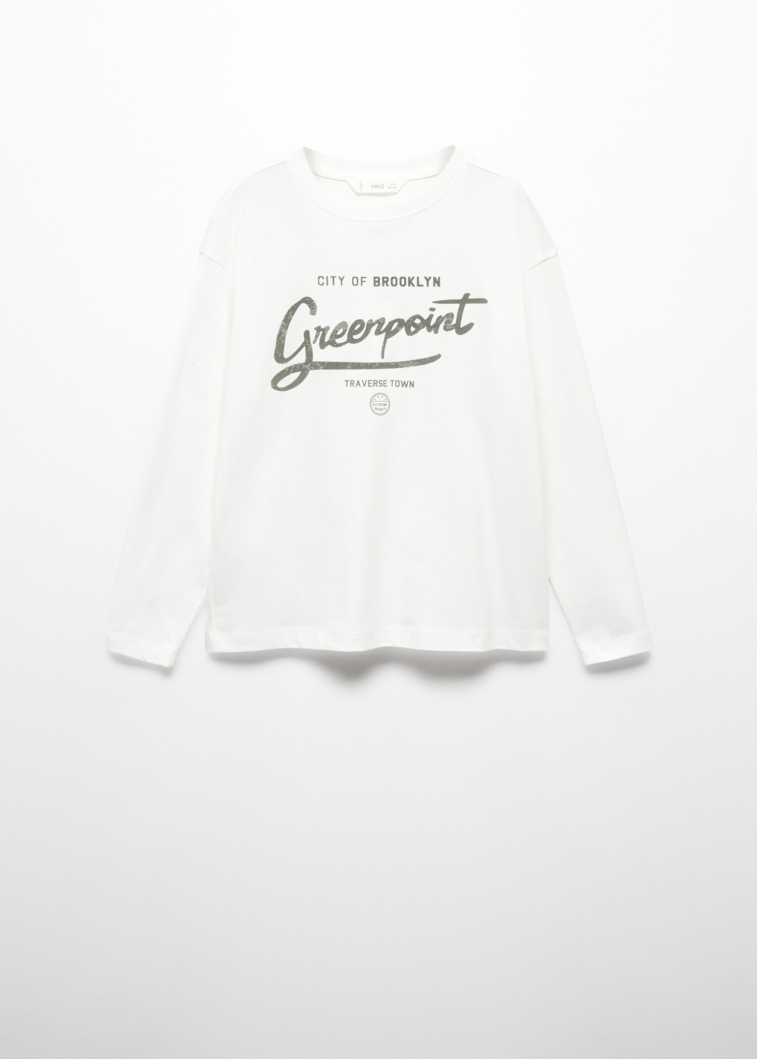Long-sleeved t-shirt with message
