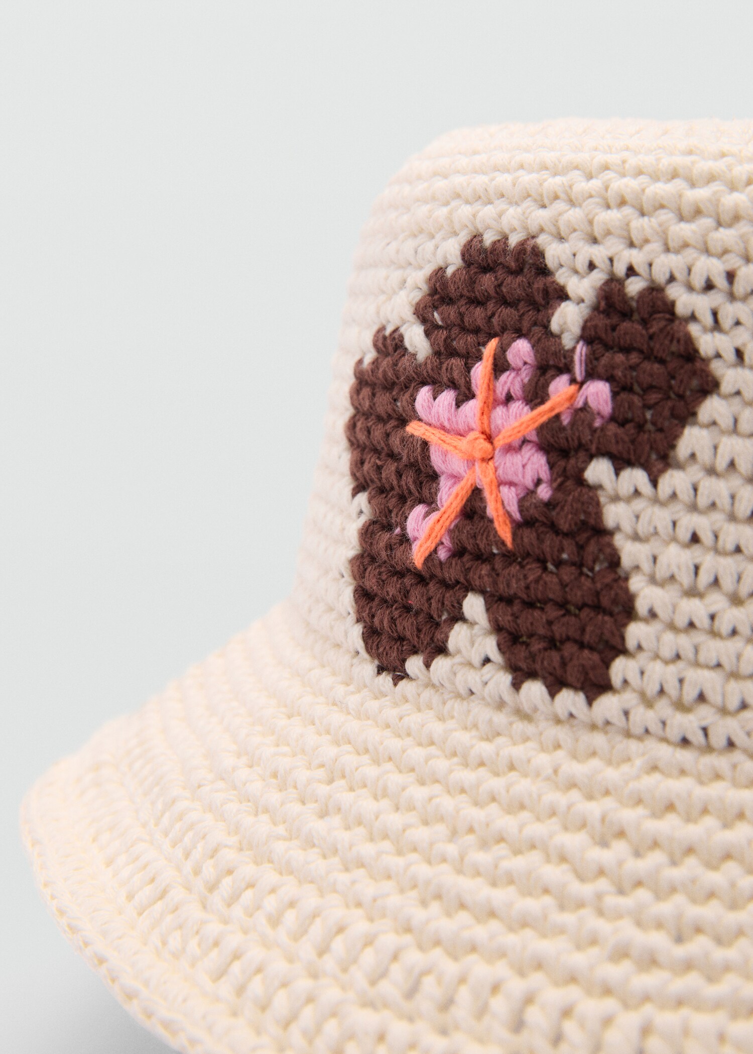Crochet flower hat