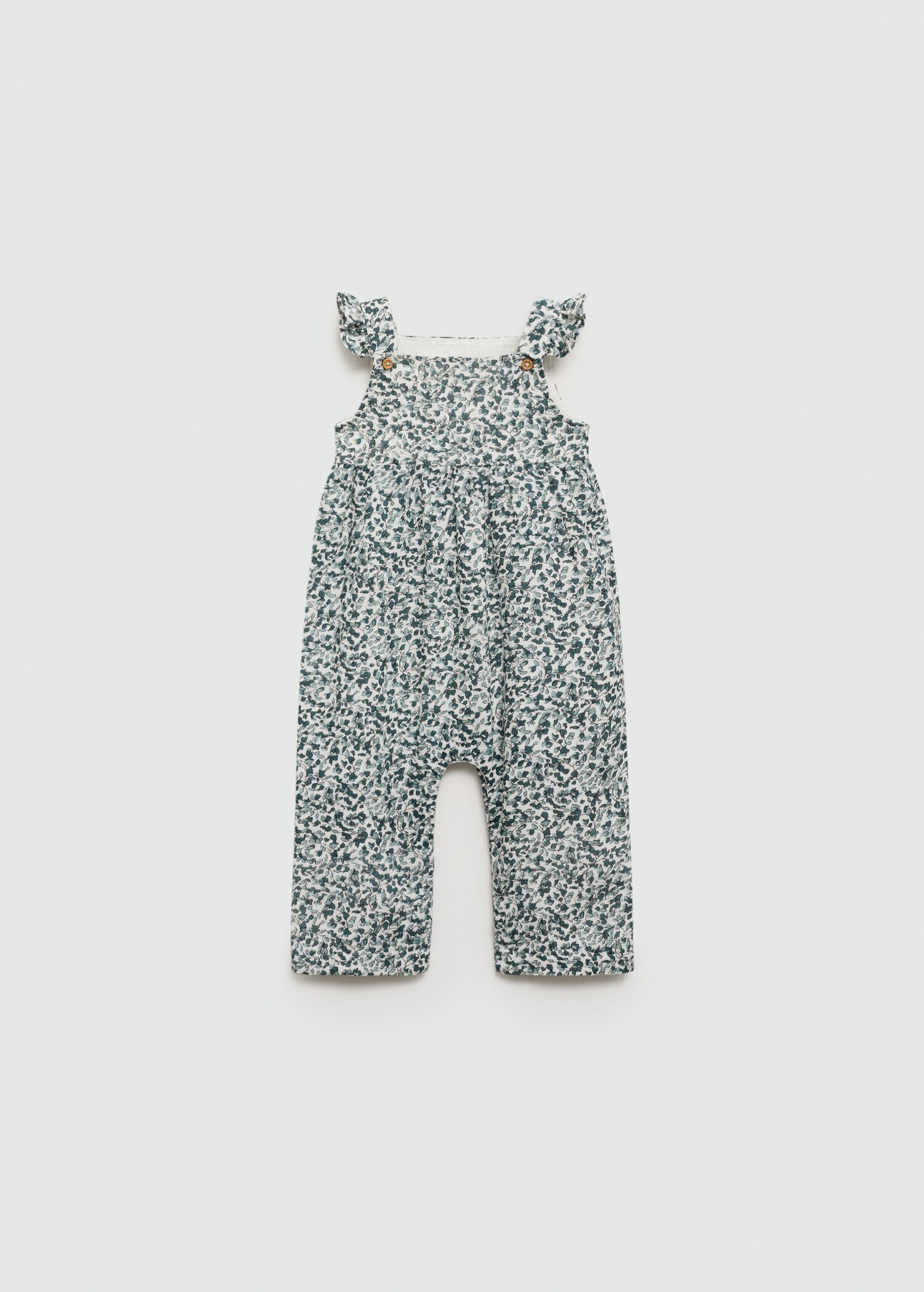 Floral print dungarees