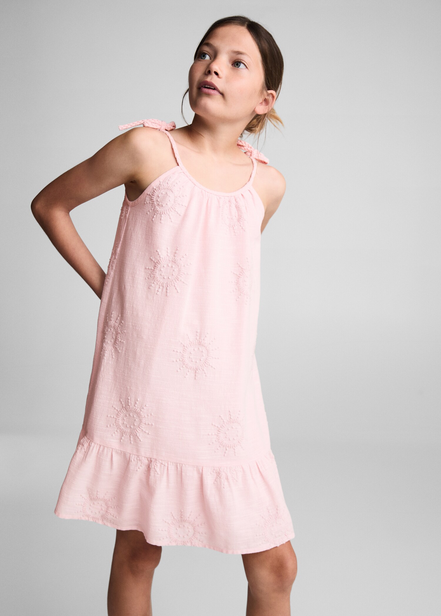 Embroidered detail dress