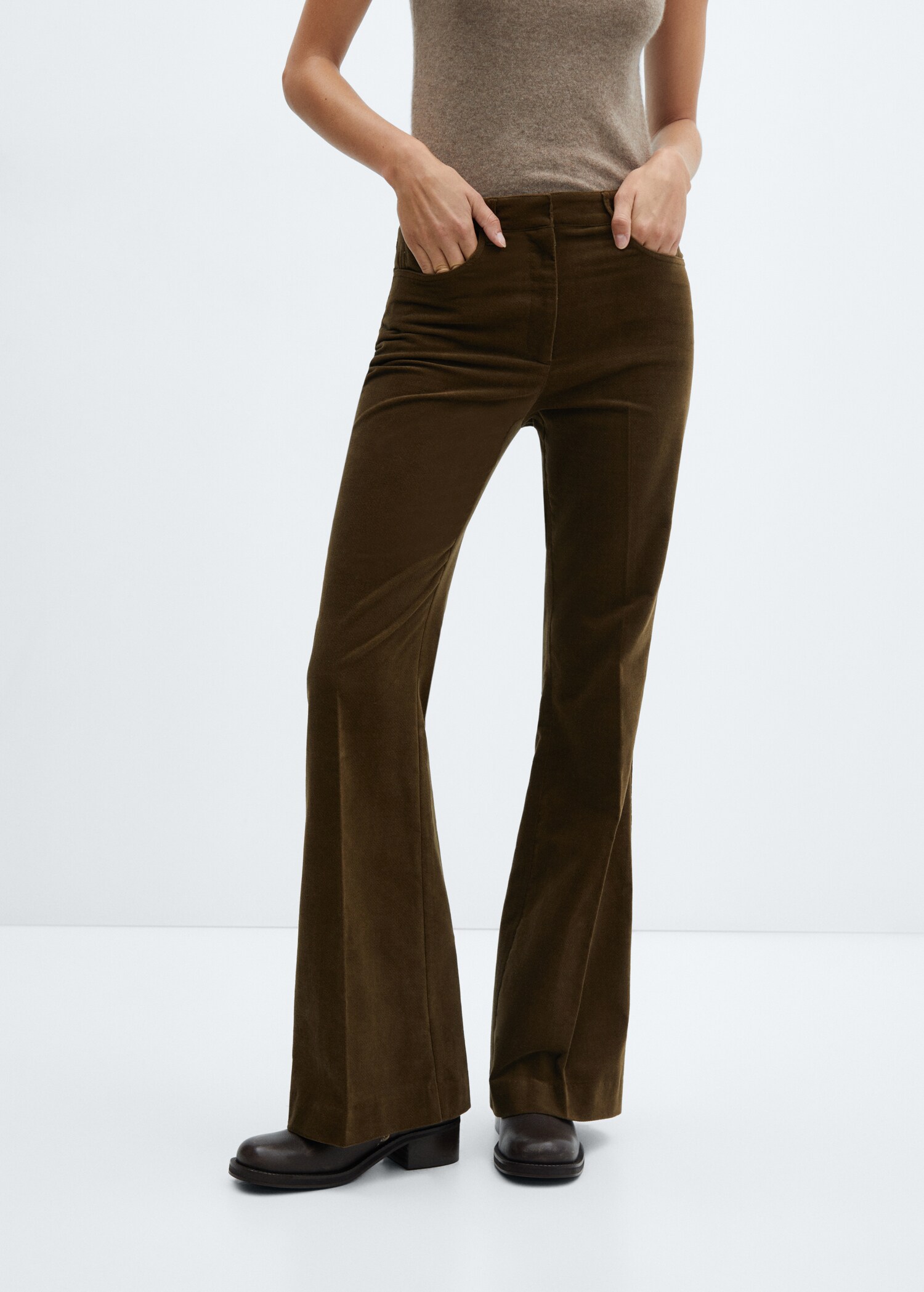 Velveteen suit pants
