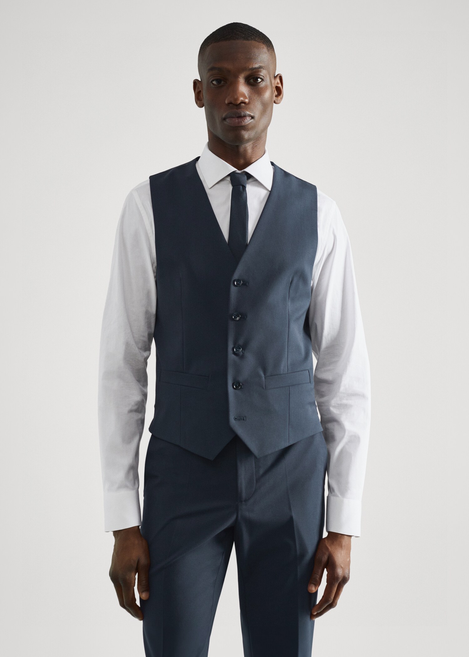 Slim-fit suit vest