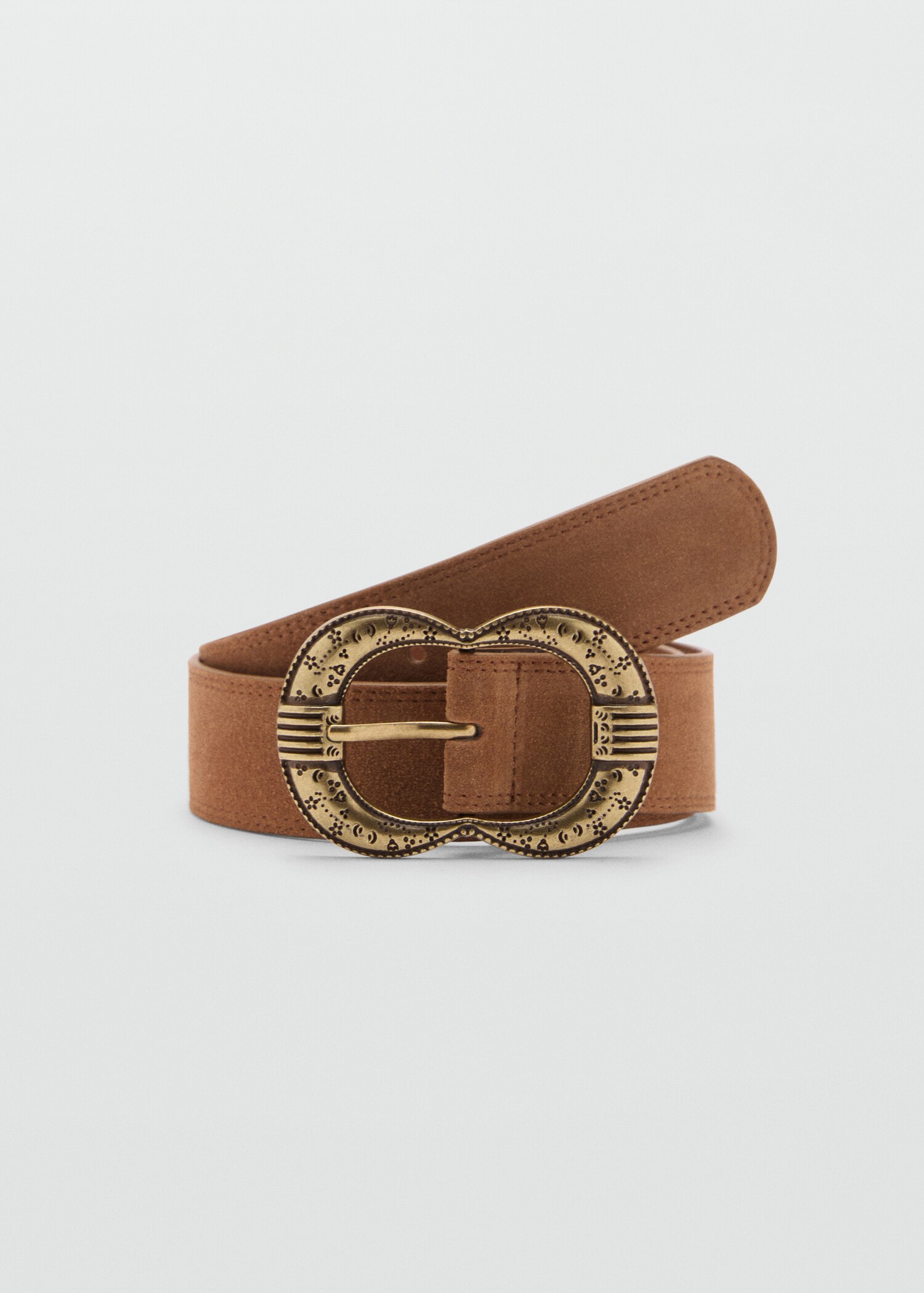 Buckle leather belt