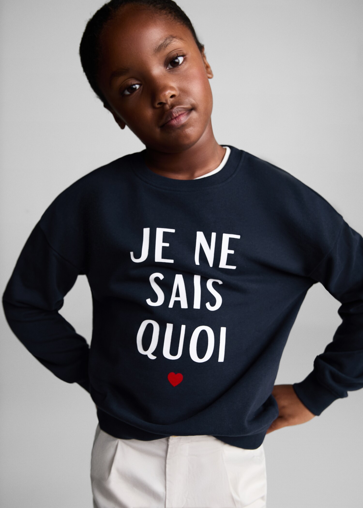 Printed cotton sweatshirt