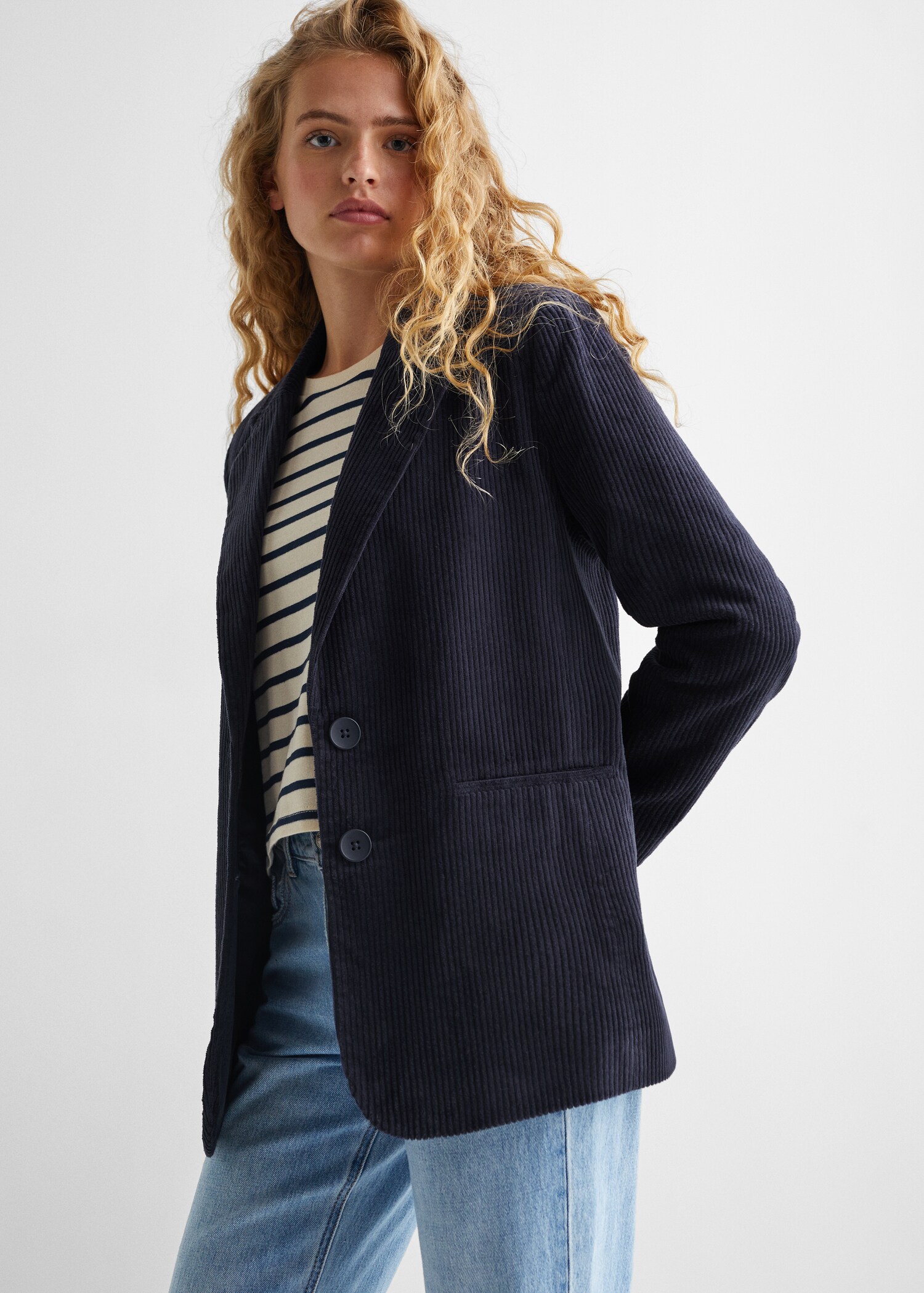 Corduroy suit jacket