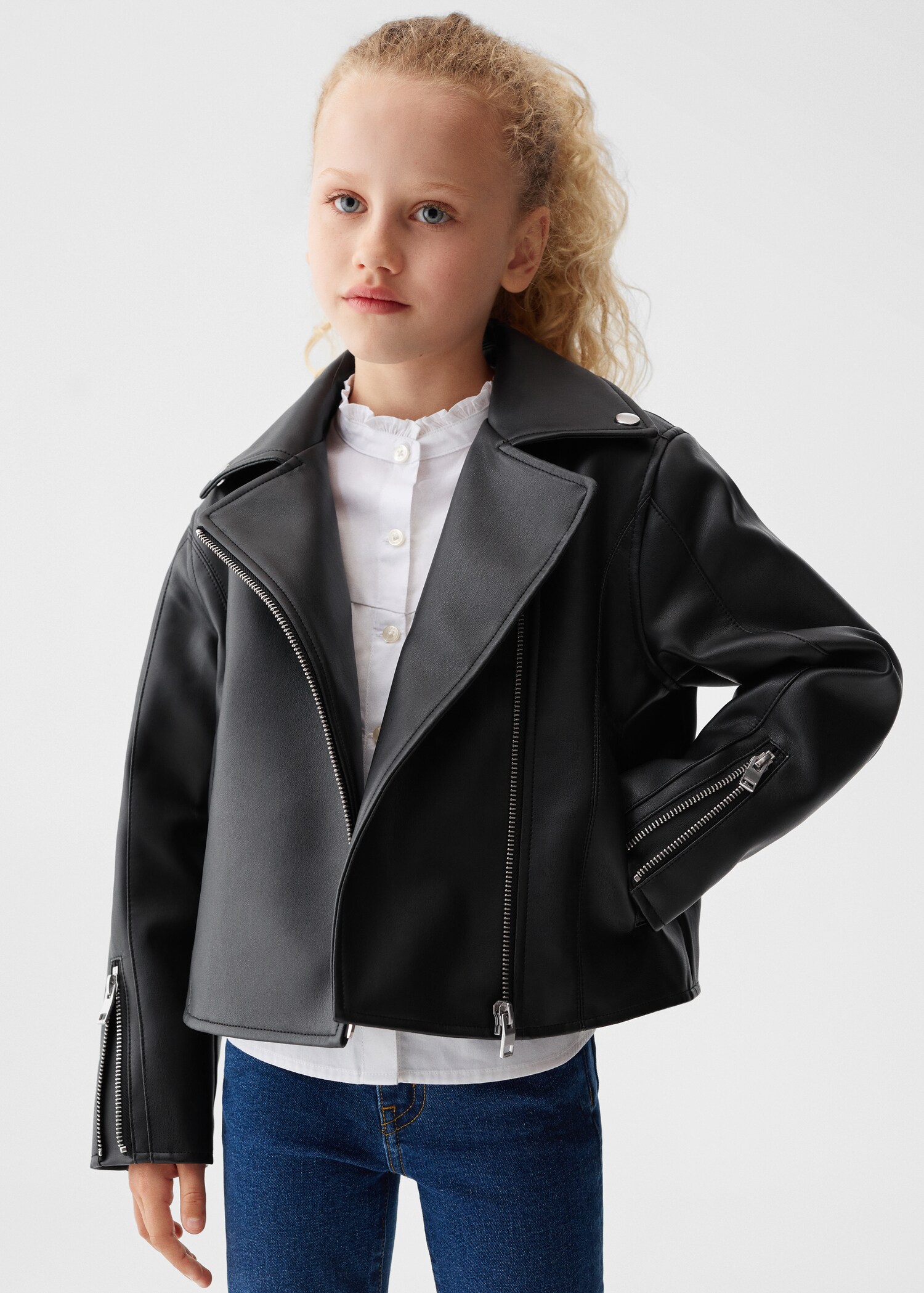 Leather-effect jacket