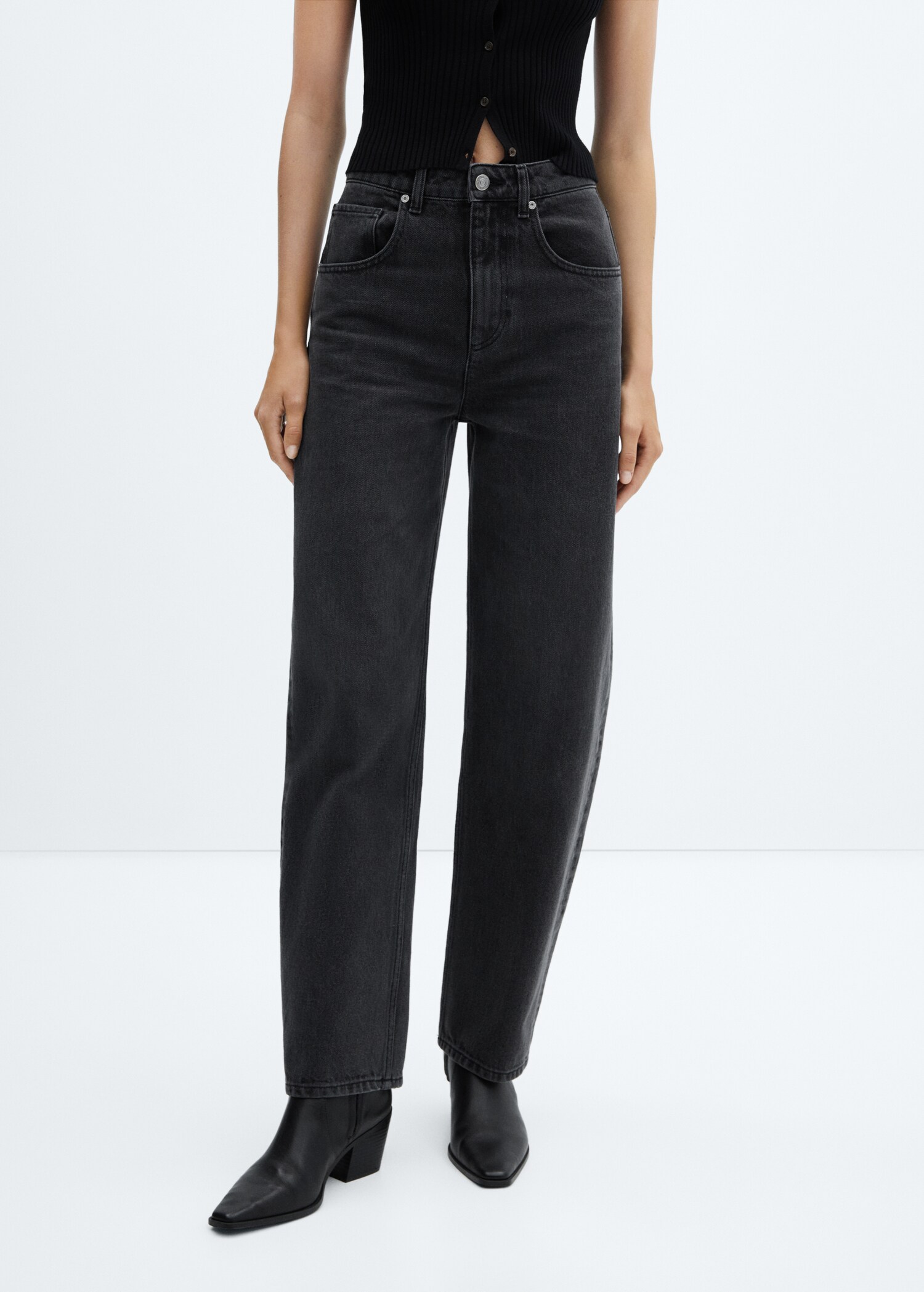 High-waist balloon jeans