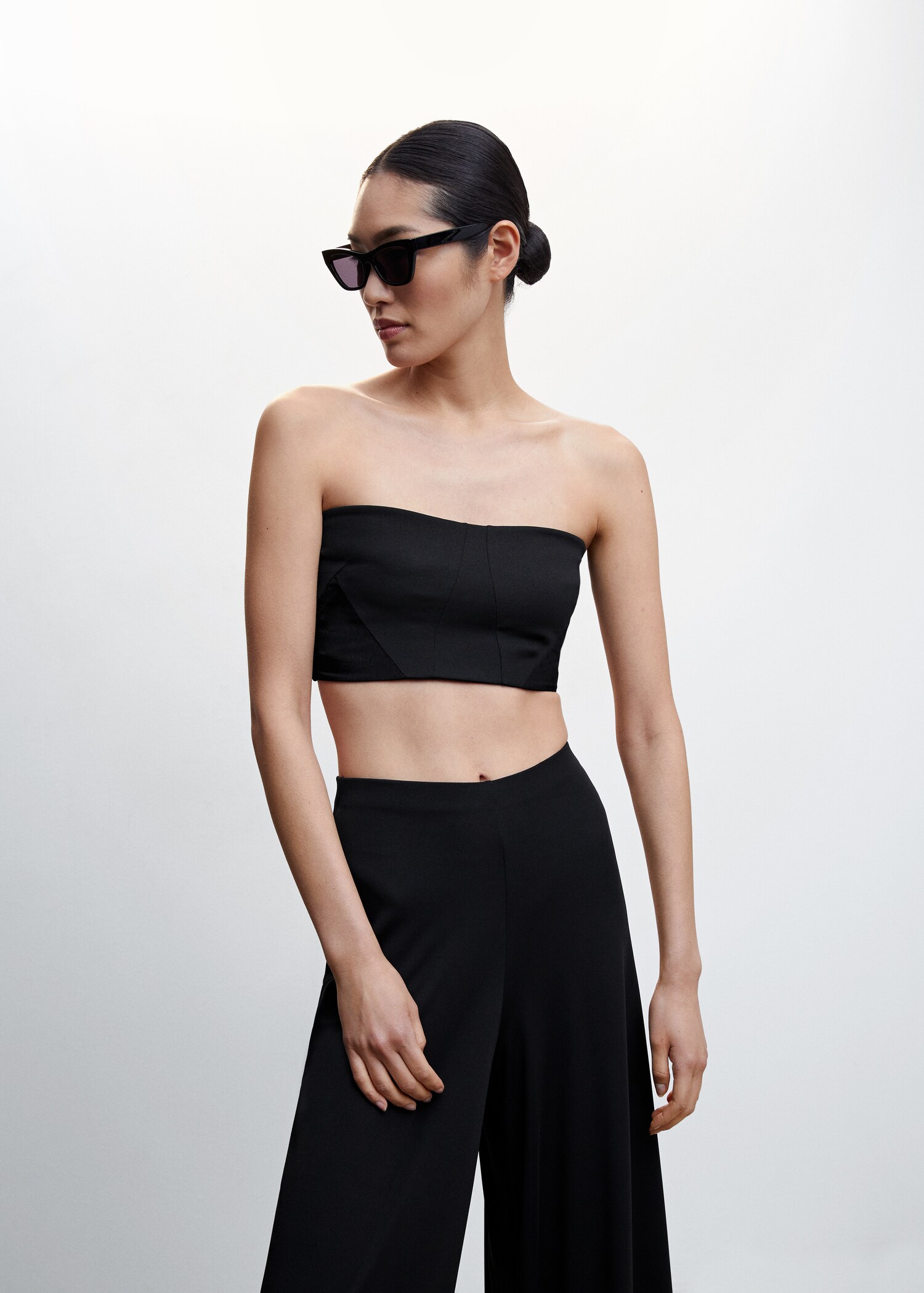 Bandeau top with panels