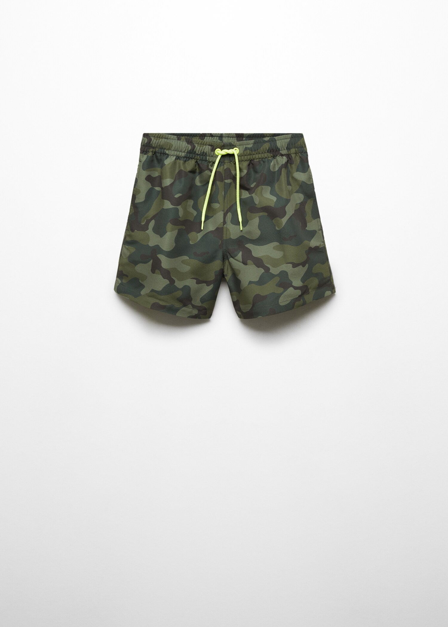 Camouflage print swimming trunks