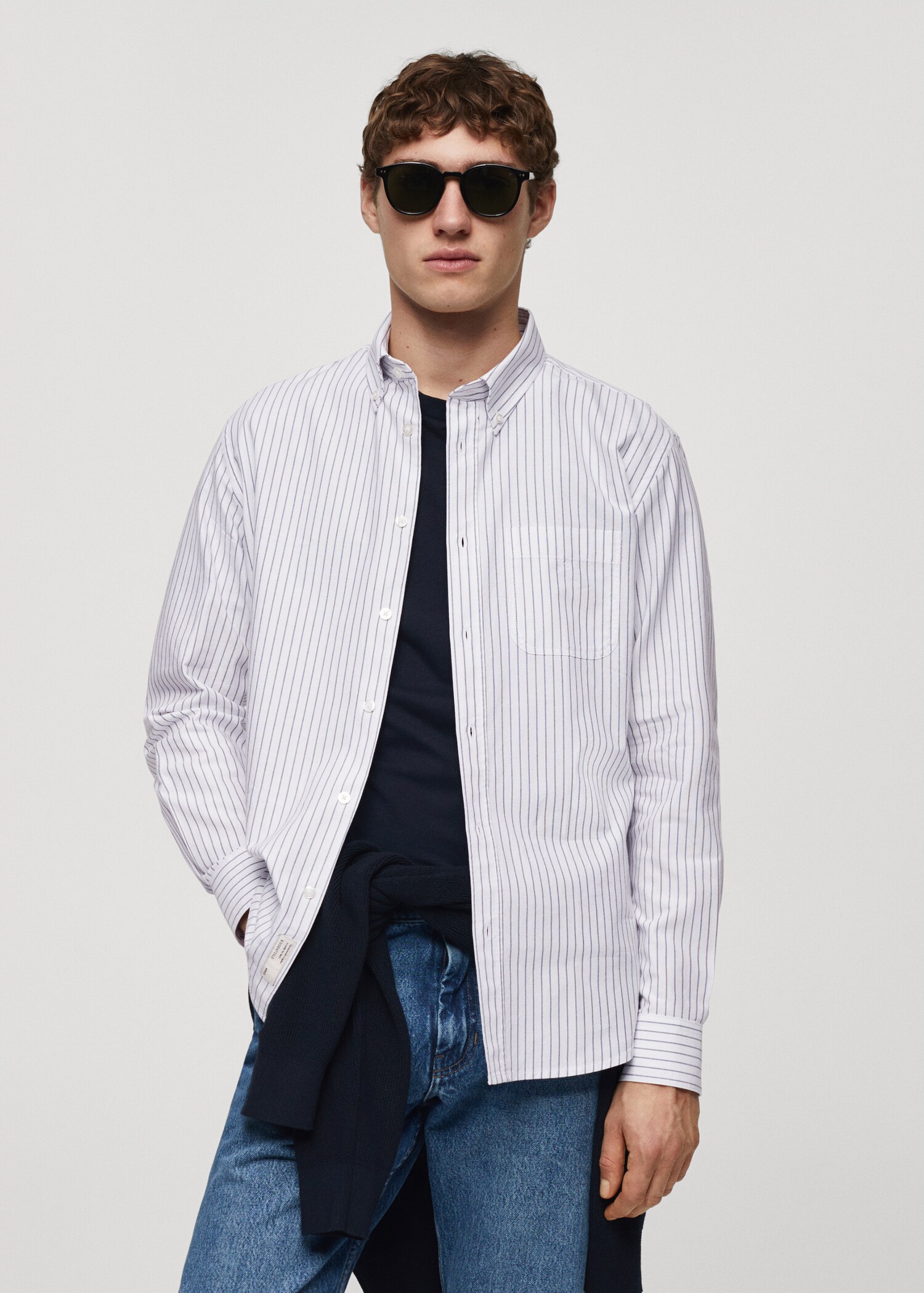 100% cotton kodak striped shirt