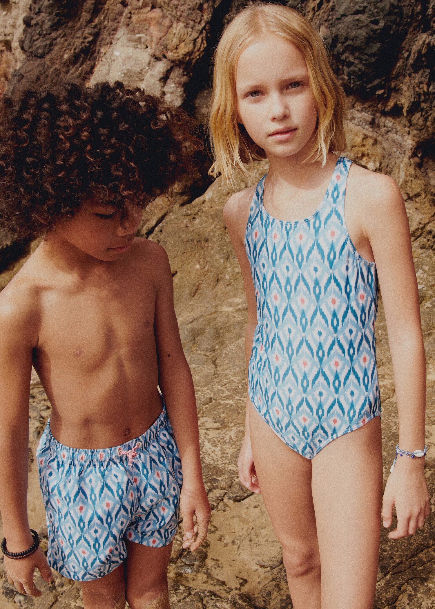 Ikat-print swimsuit