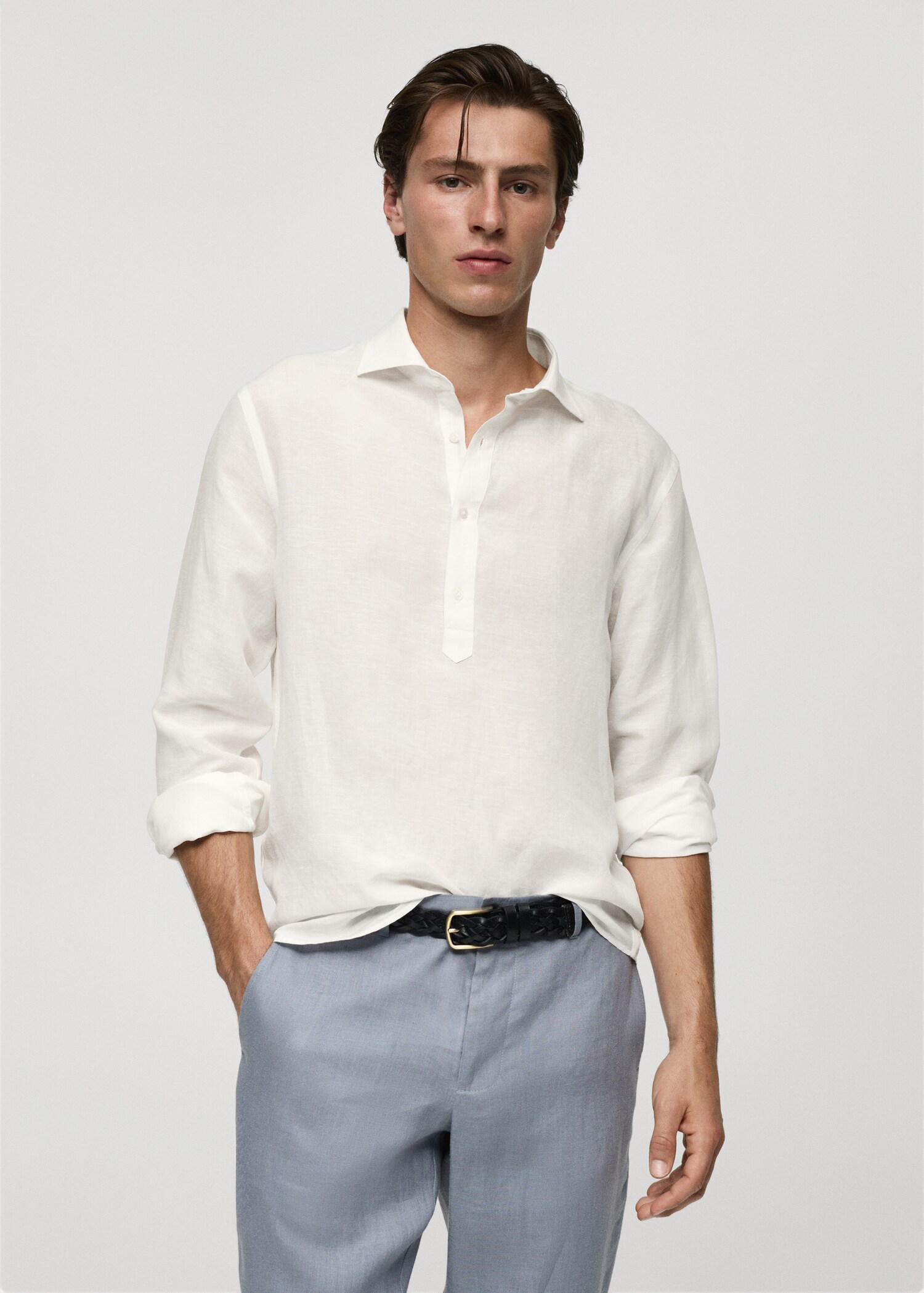 Relaxed-fit Tencelâ¢ linen shirt