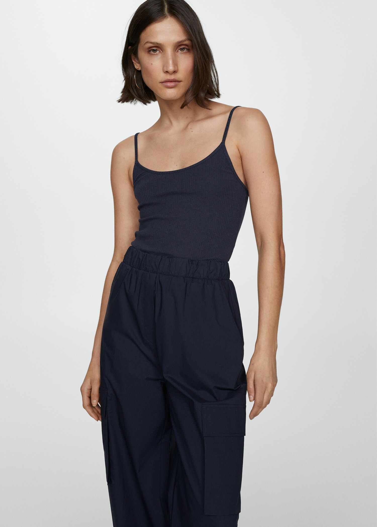 Parachute overall with braces