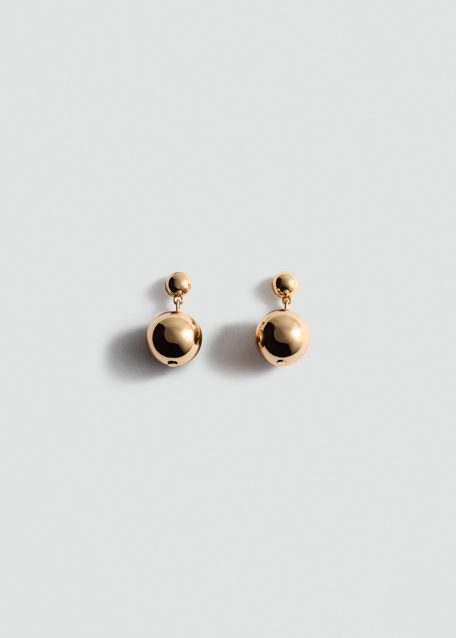Earrings with ball design