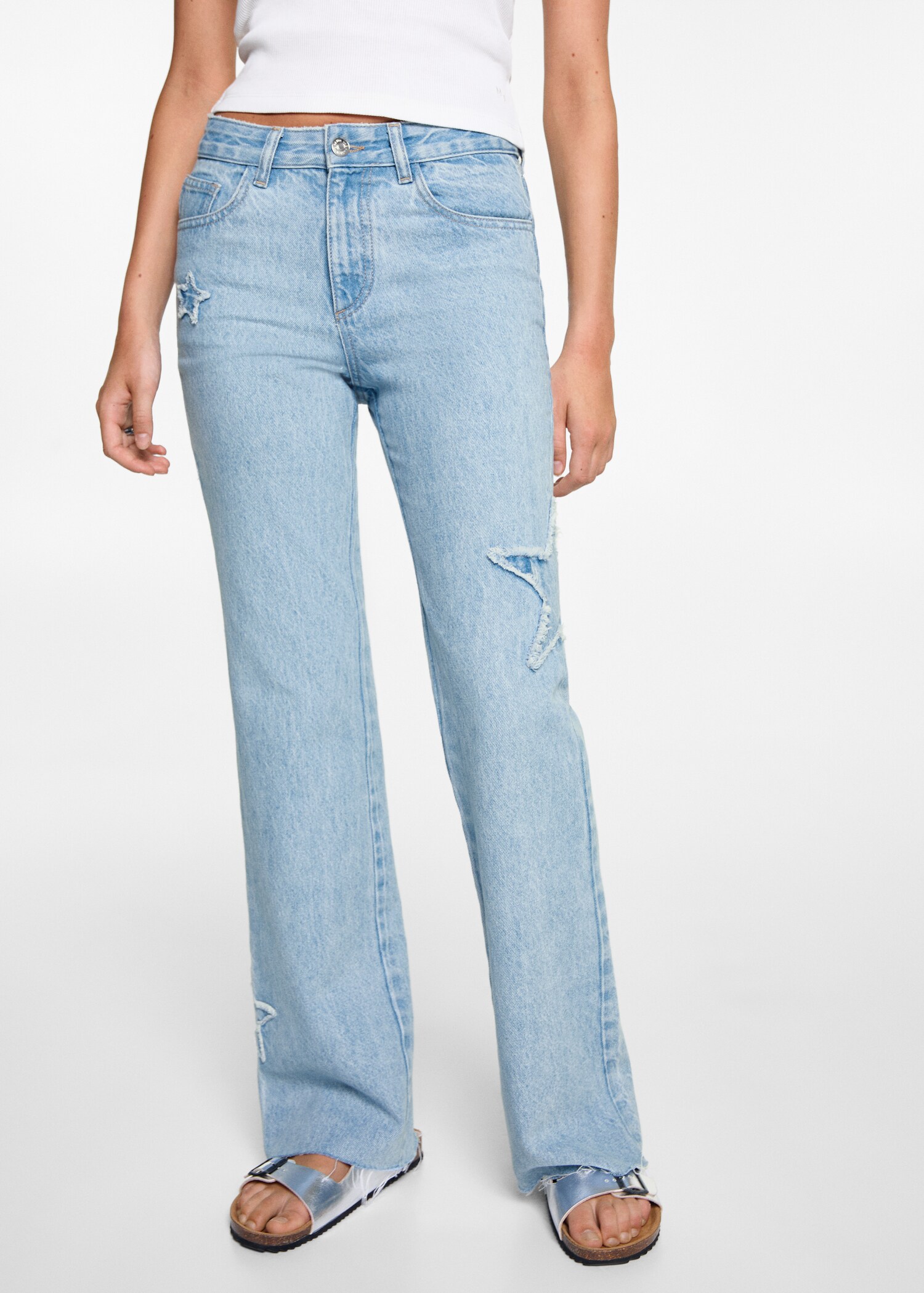 Regular-fit jeans with stars