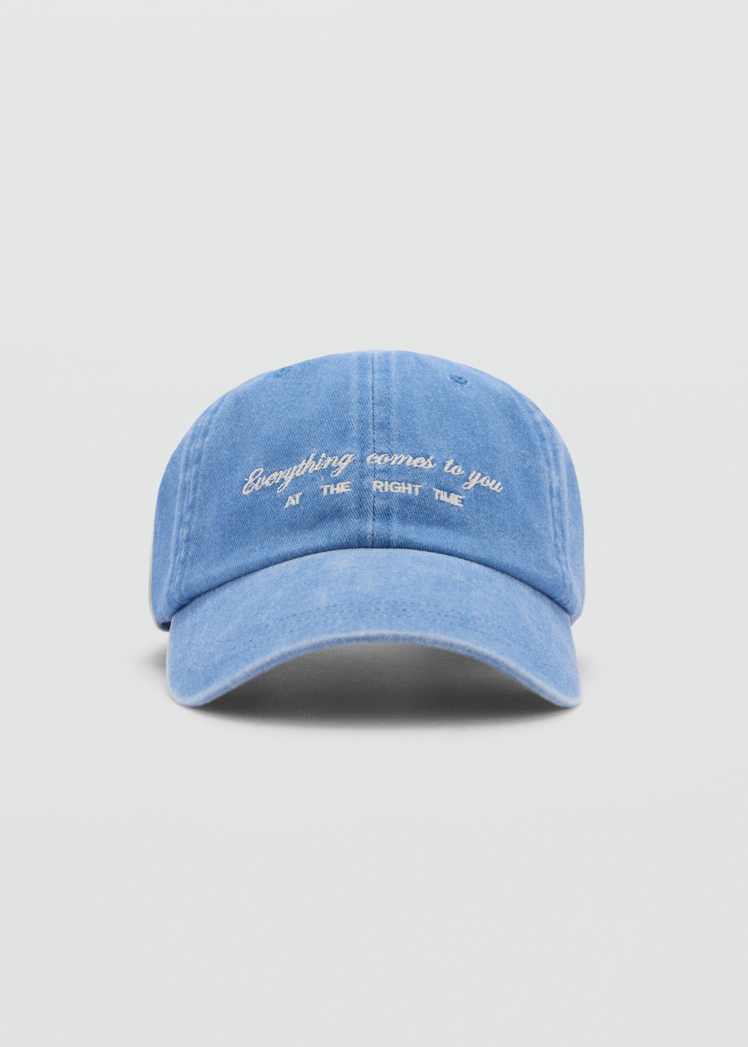 Embroidered detail cap