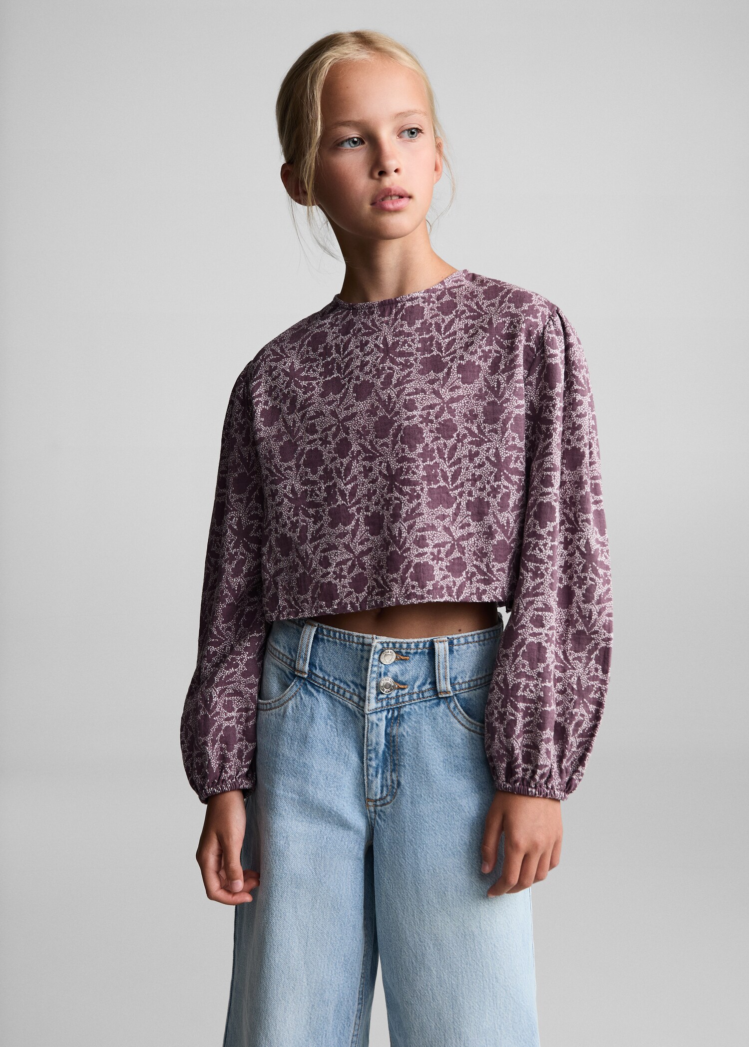 Culotte jeans with seam detail