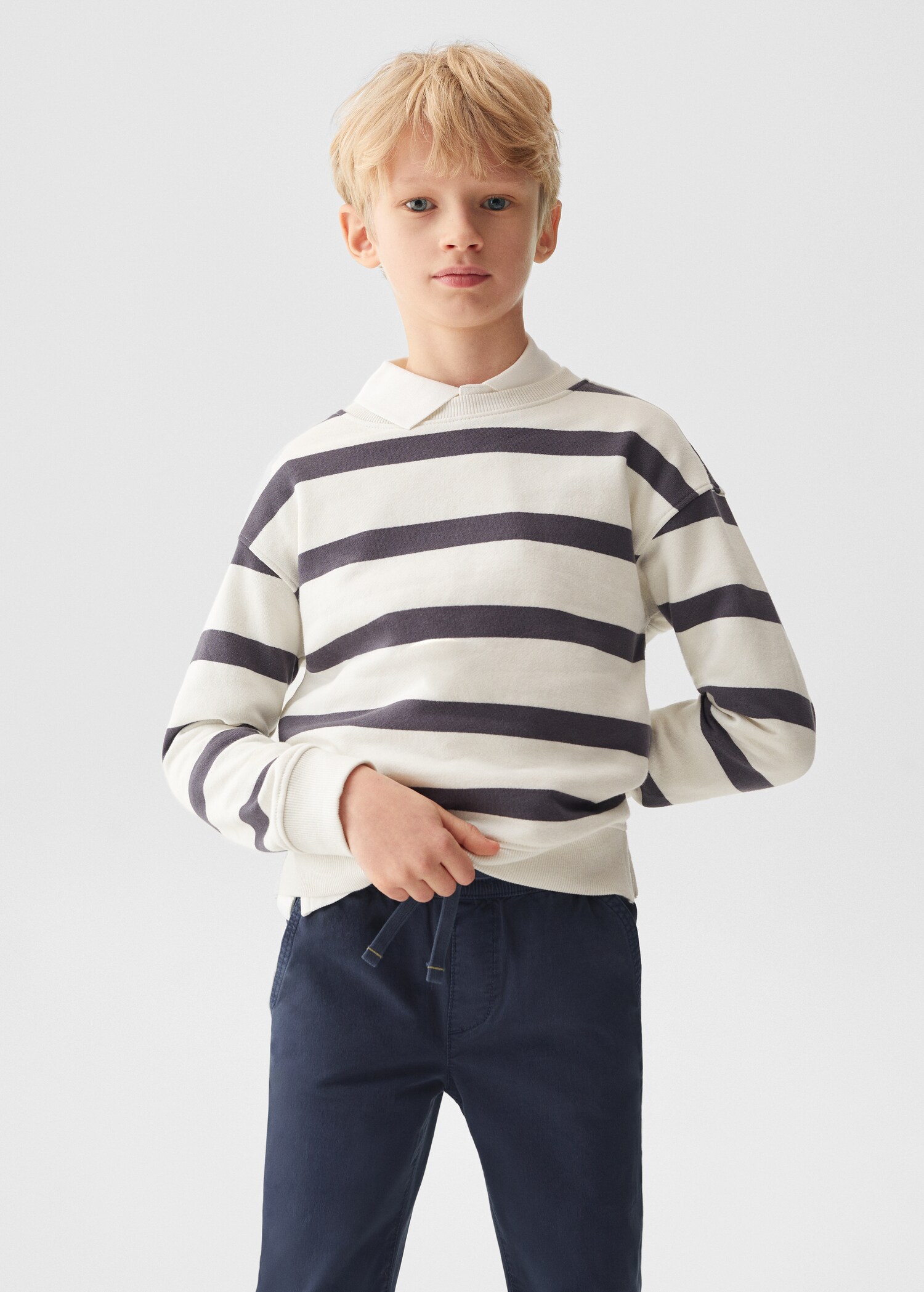 Cotton jogger-style trousers