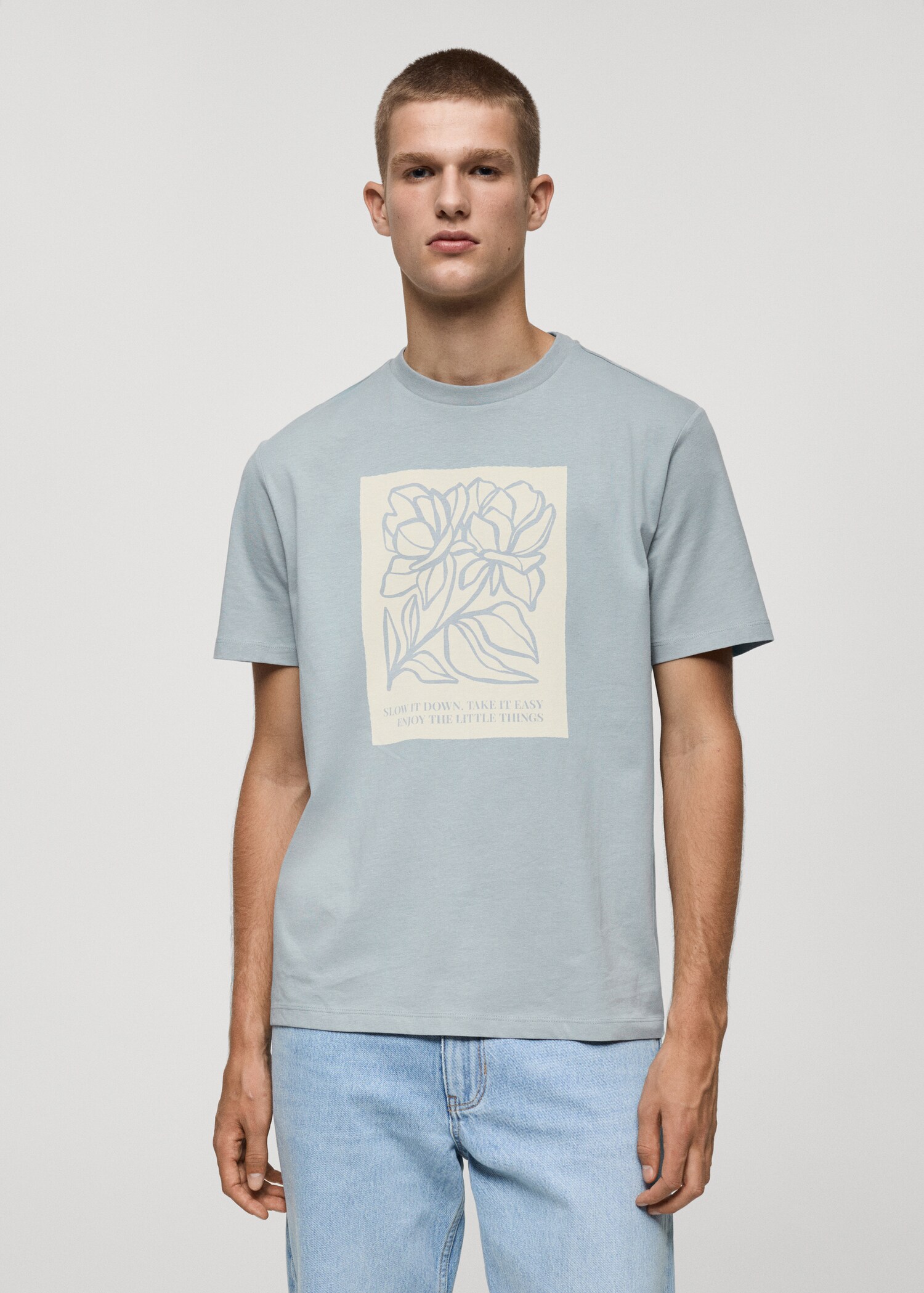 100% cotton printed t-shirt