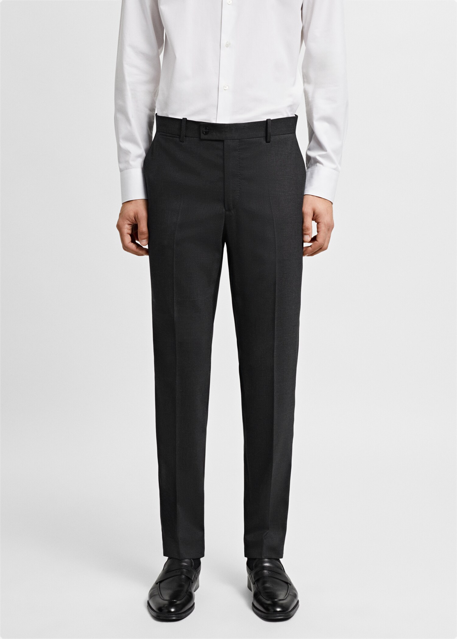 Slim fit cool wool suit pants