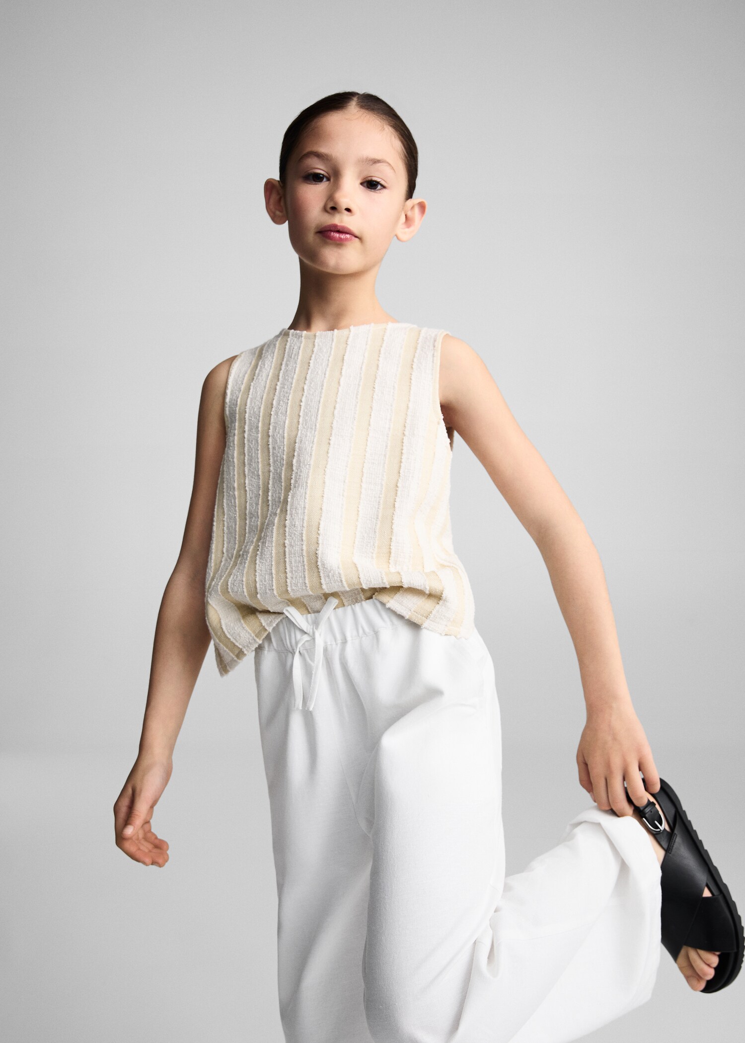 Wide leg linen pants