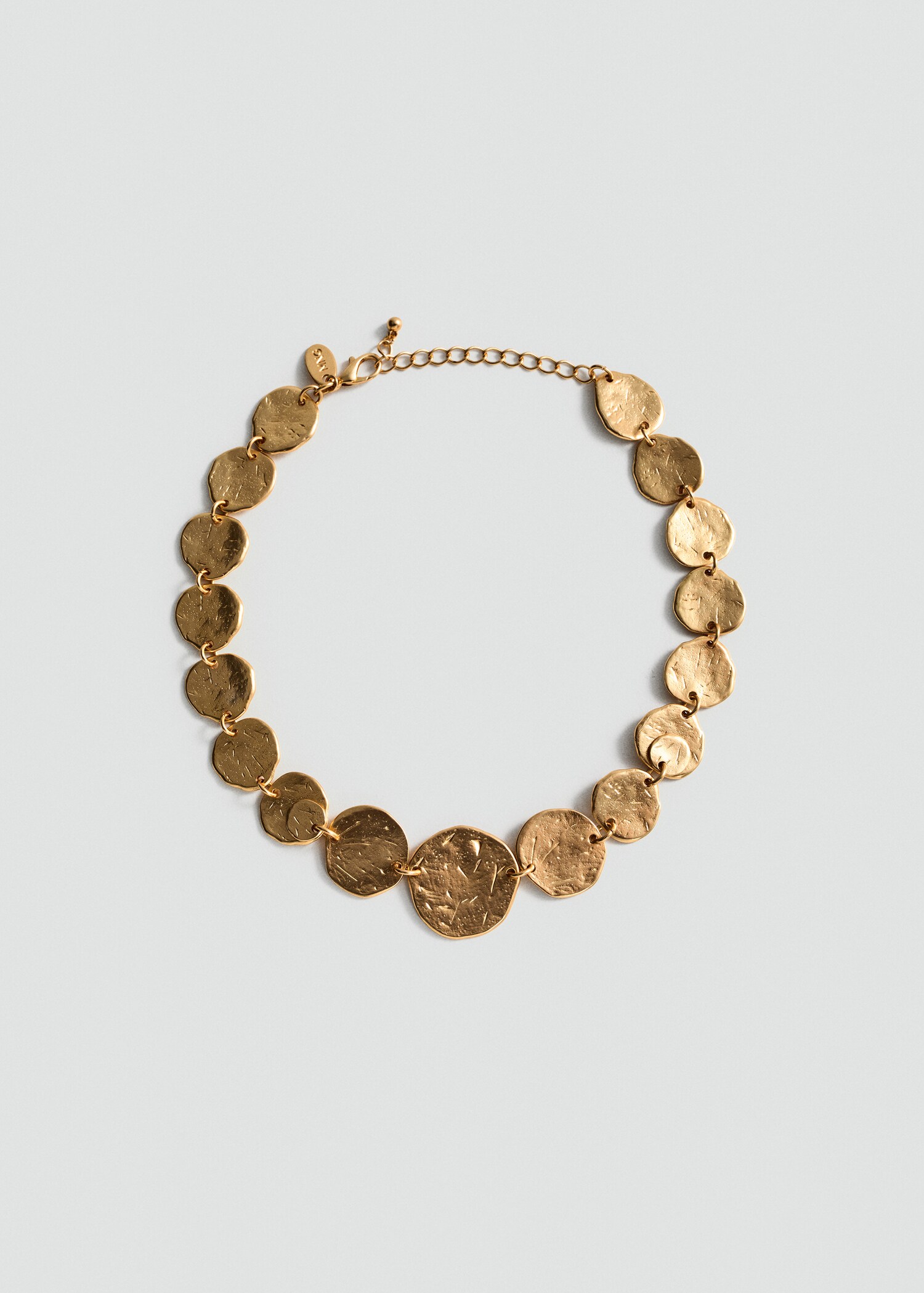 Coin charm necklace